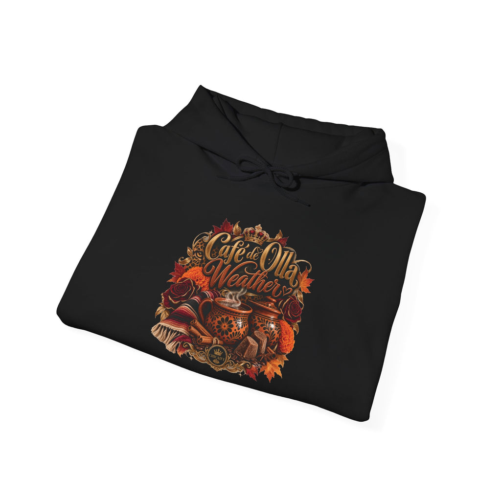 Café de Olla Weather Sweatshirt | Mexican Fall | Chicaify Heavy Blend™ Hooded Sweatshirt