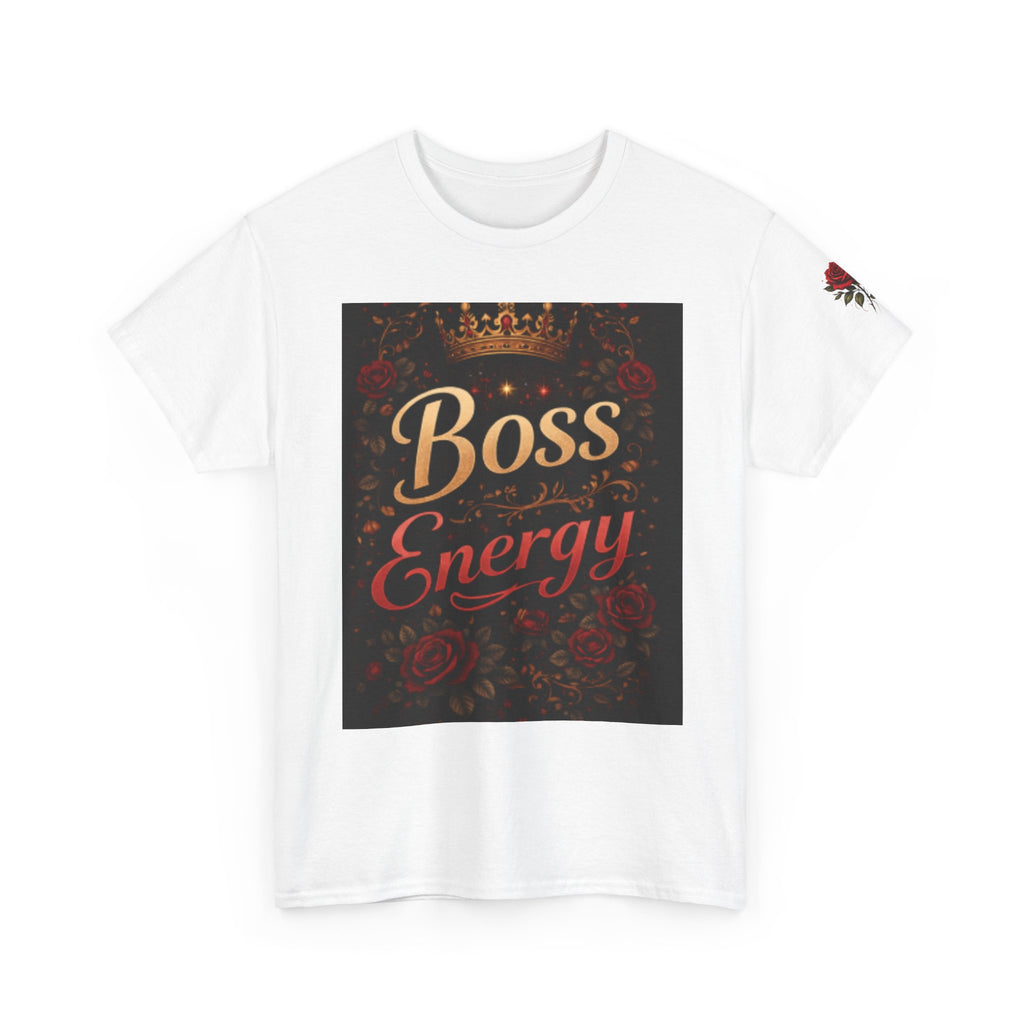 Boss Energy T-Shirt – Floral Crown Graphic Tee for Empowered Women