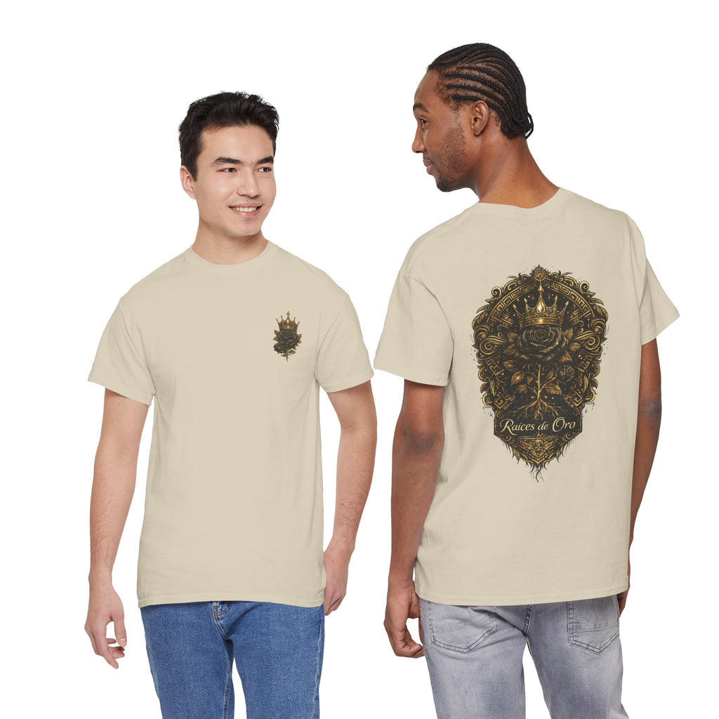 Raices de Oro T-Shirt —Crown Emblem Graphic Tee