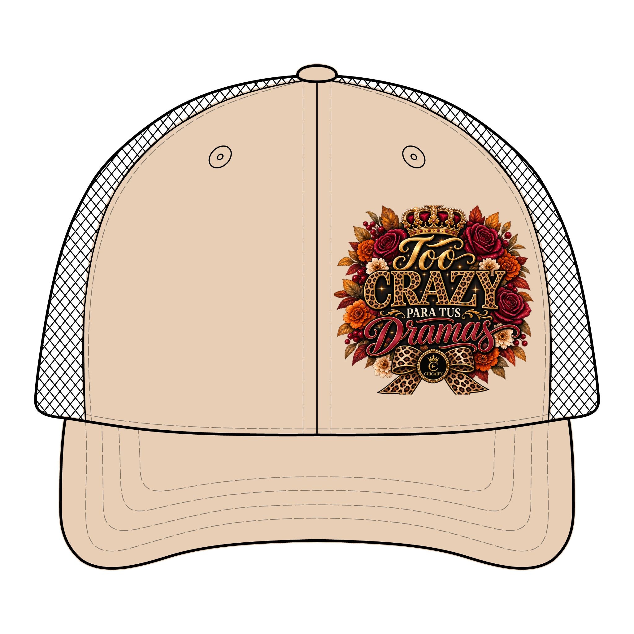 Too Crazy Para Tus Dramas – Jaguar Edition | Women's Modern Trucker Cap