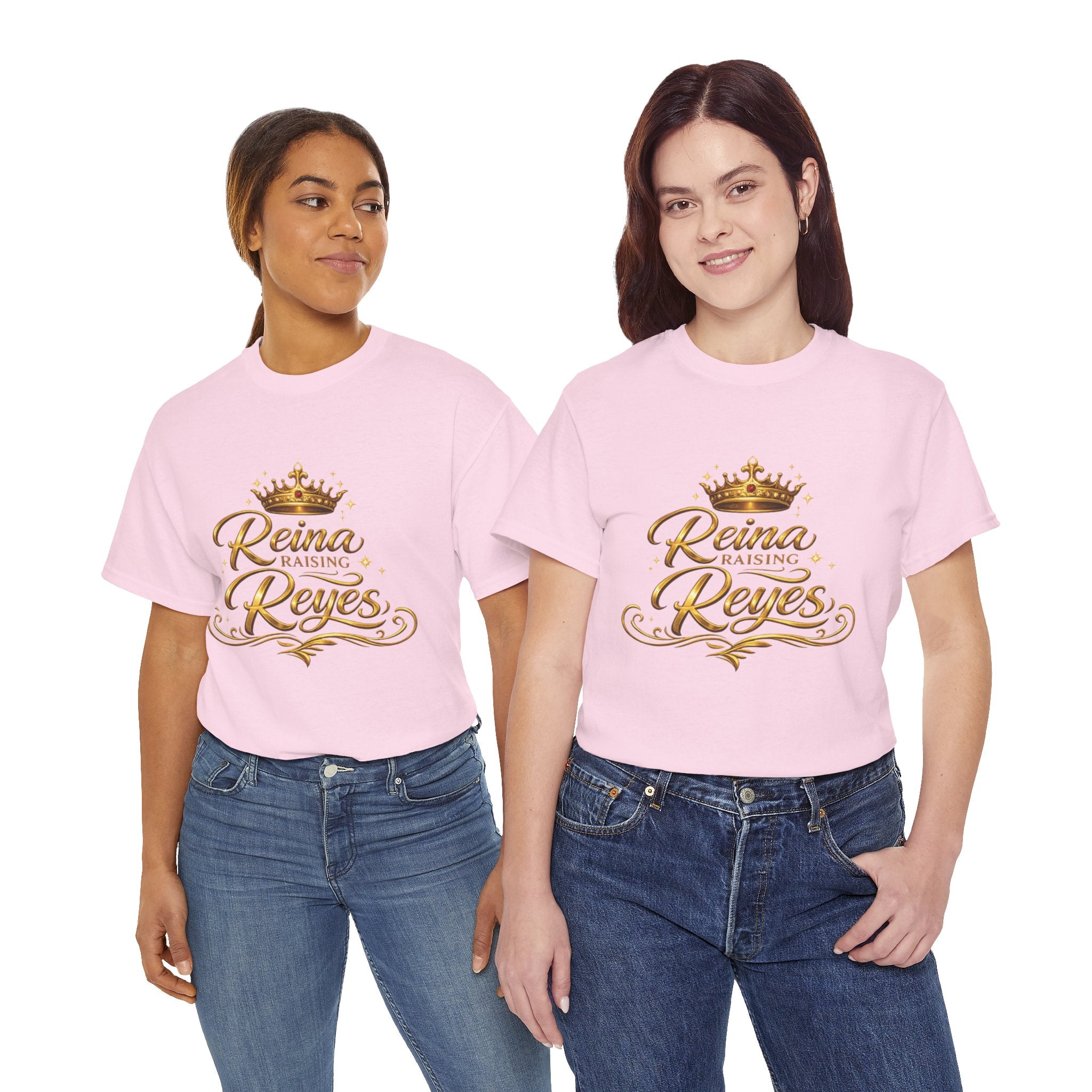 Reina Raising Reyes T-Shirt — Gold Crown Family Name Tee