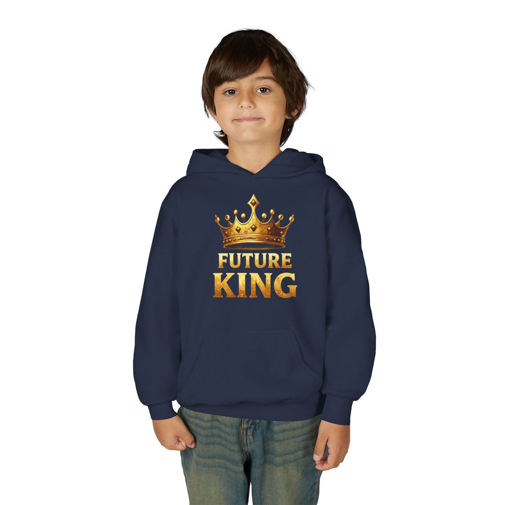 Youth Hoodie - "Future King" Gold Crown Graphic