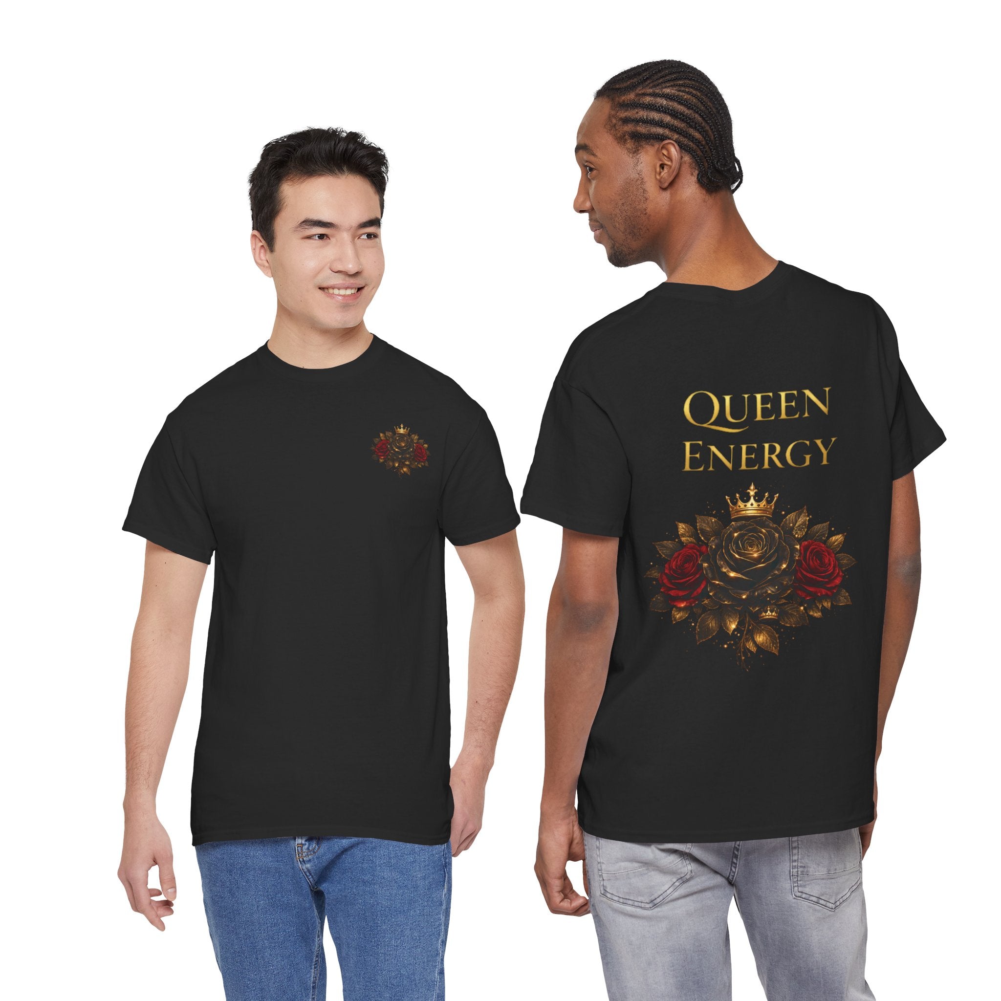 Queen Energy Tee — Floral Crown Graphic T‑Shirt