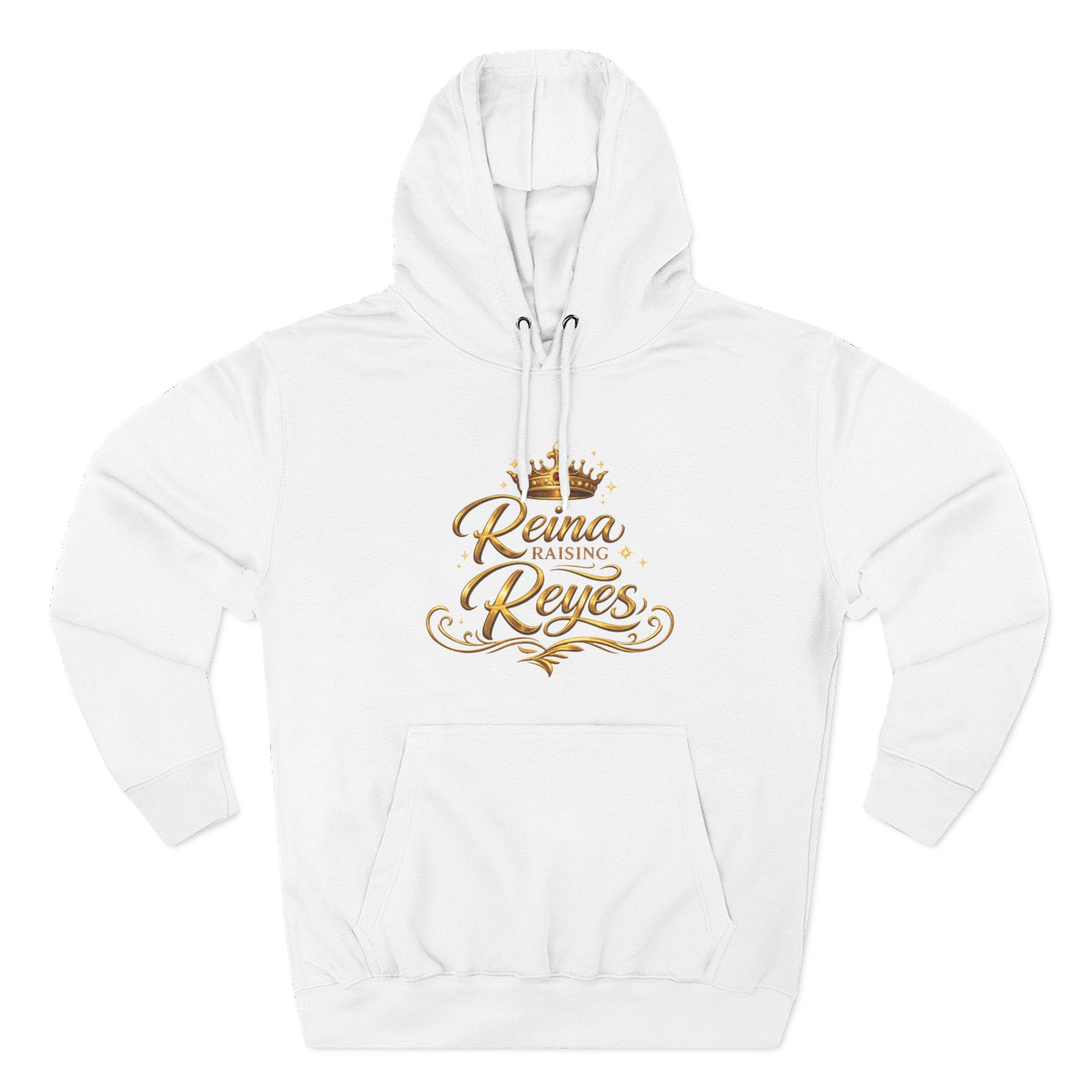 Reina Raising Reyes Hoodie | Crown Script Family Name Design