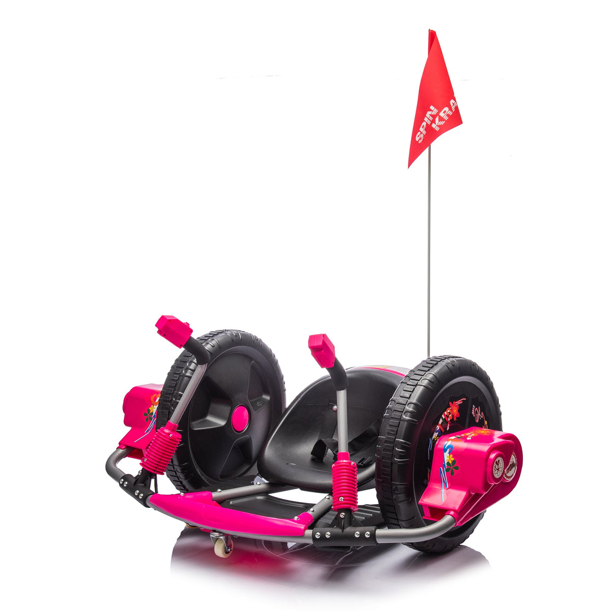 12V Kids' Electric Spin Ride-On Toy | Pink