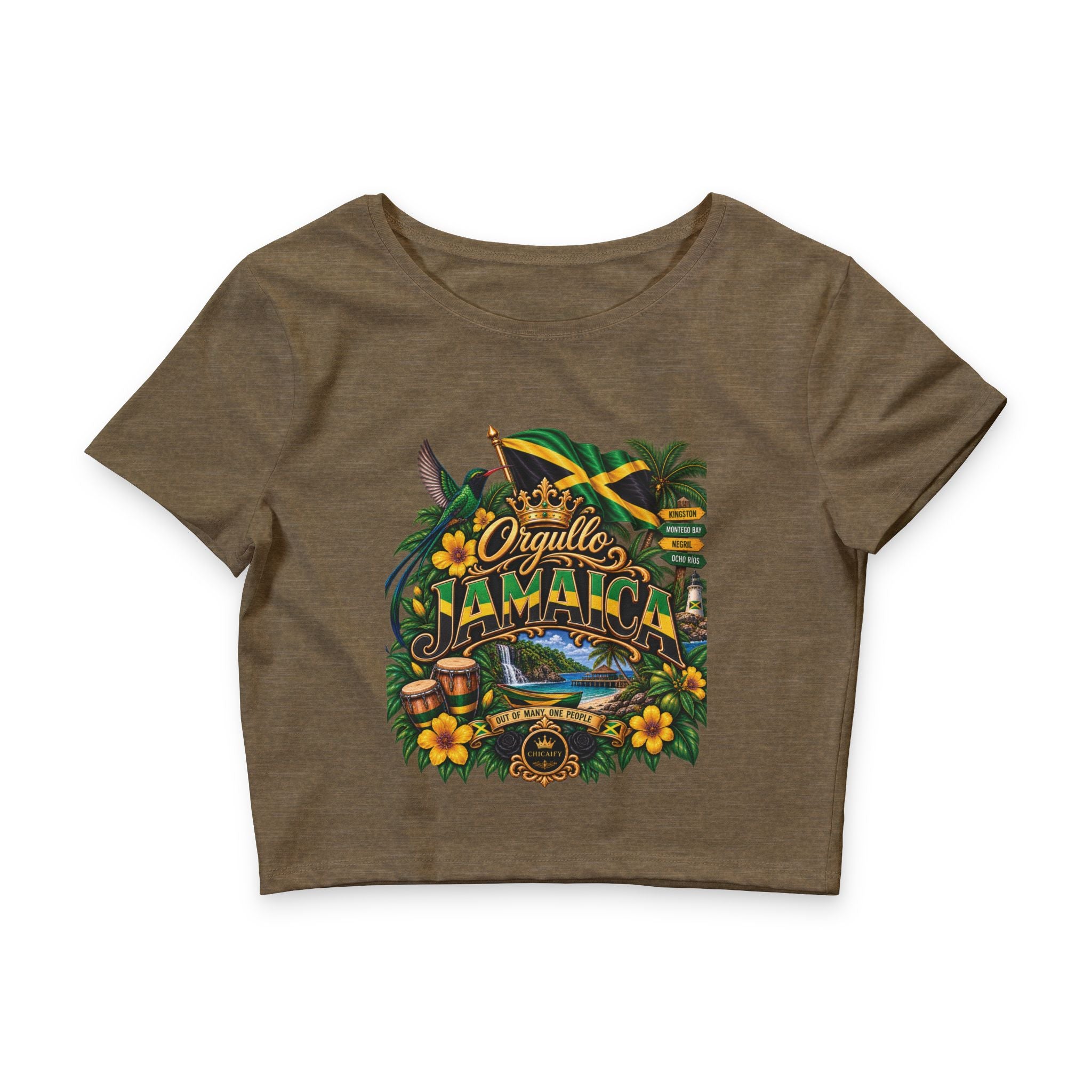 Orgullo Jamaica — Raíces Unidas Collection |  Crop Tee
