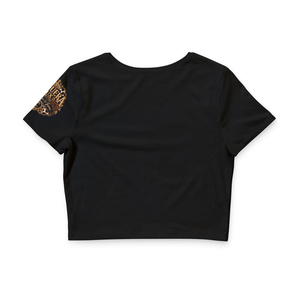 Vaquera Lux – Too Glam to Tame | Women’s Poly-Cotton Crop Tee