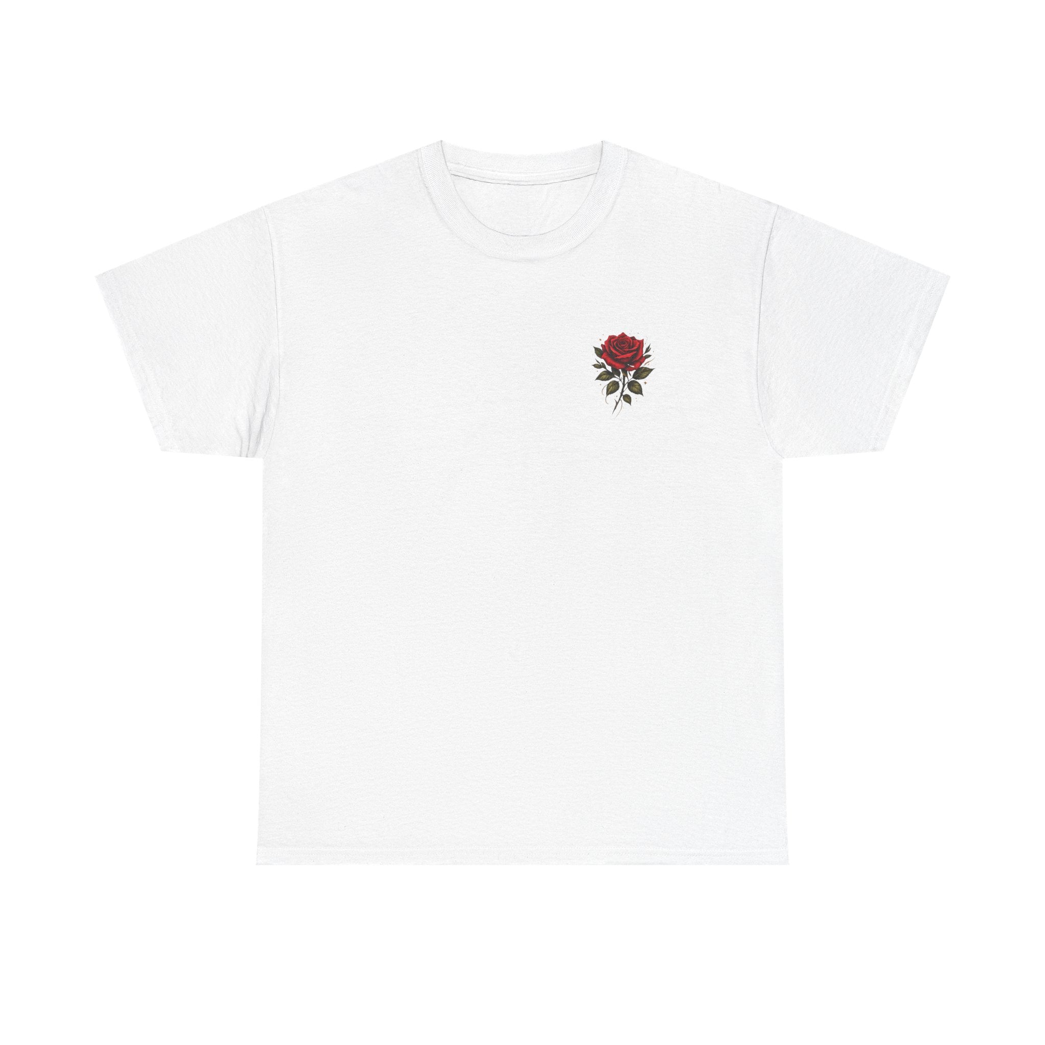 T‑Shirt — “Not Fragile Like a Flower, Fragile Like a Bomb” Rose & Bomb Graphic Tee