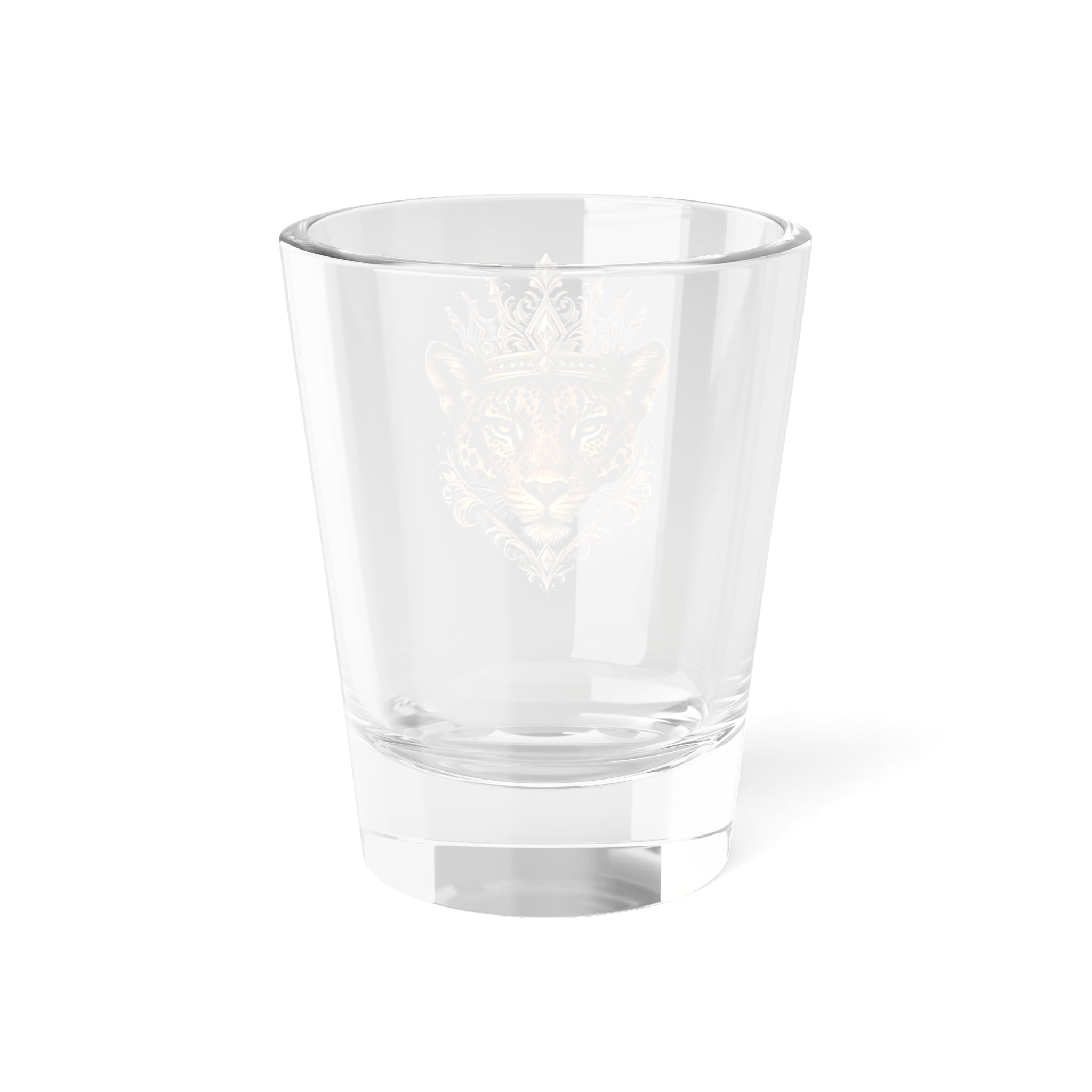 Jaguar Crown Shot Glass — Regal Animal Barware, 1.5 oz