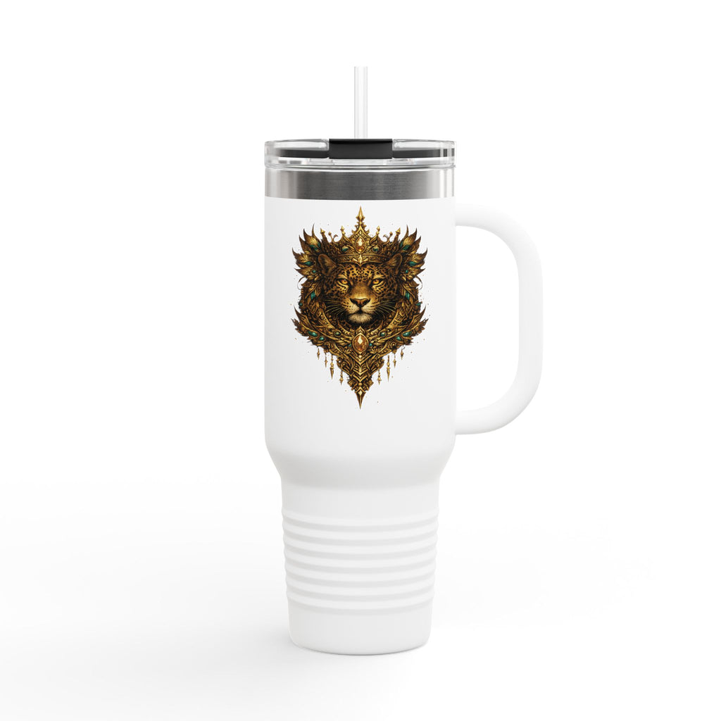 Golden Crowned Jaguar 40oz Insulated Travel Mug