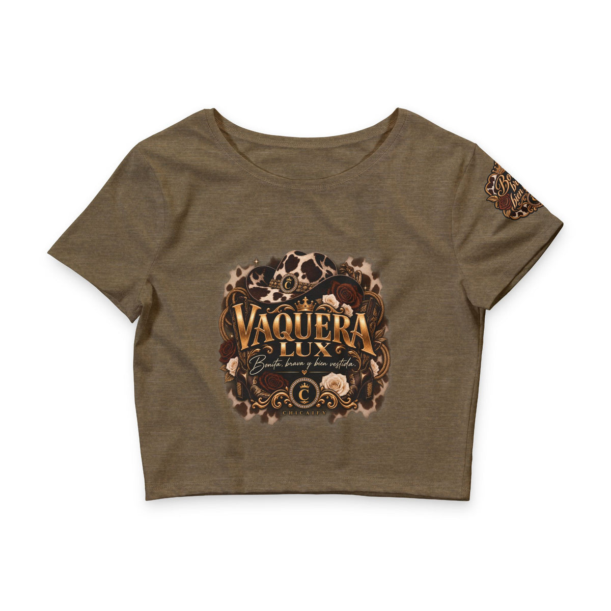 Vaquera Lux – Bonita, Brava y Bien Vestida | Crop Tee