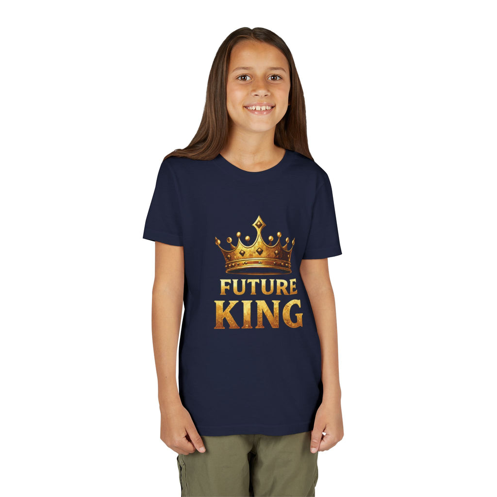 Youth Tee - "Future King" Gold Crown Graphic