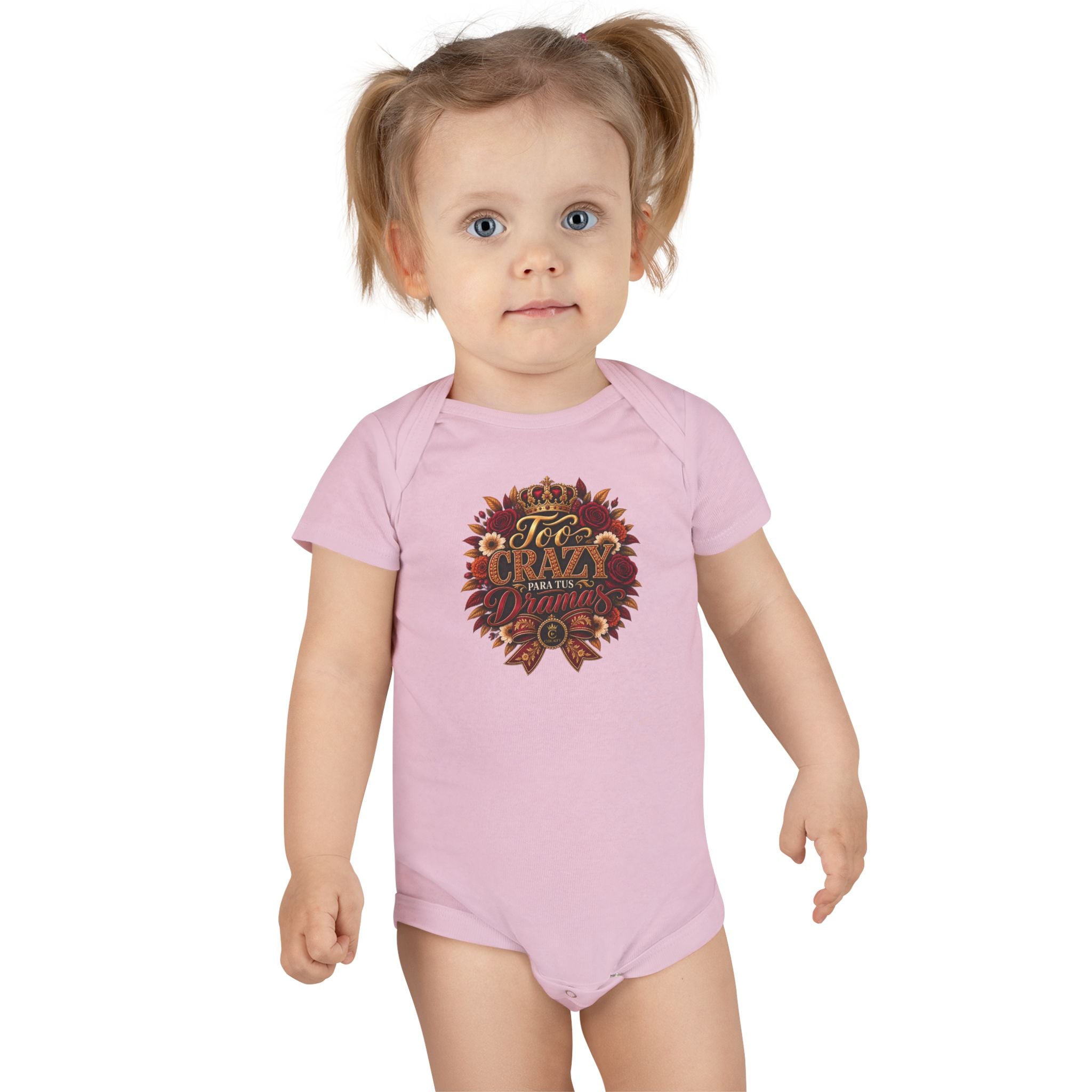 Too Crazy Para Tus Dramas – Charro-Inspired Edition | Baby Short Sleeve Onesie®