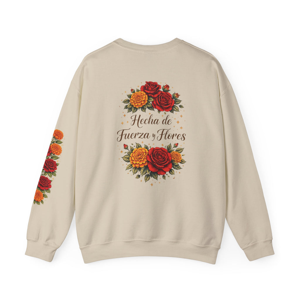 Floral "Hecha de Fuerza y Flores" Sweatshirt