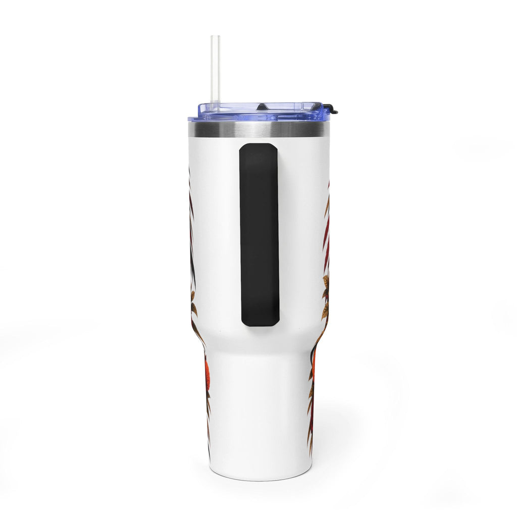 Reina Azteca: Entre Rosas y Cempasúchil | Vacuum Thermal Tumbler, 40oz