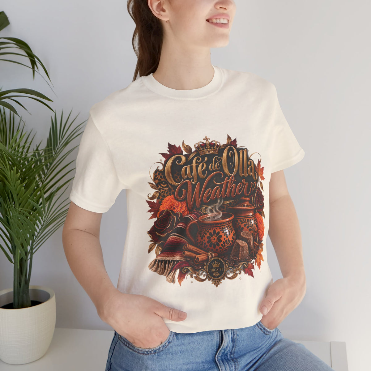 Café de Olla Weather Sweatshirt | Mexican Fall | Chicaify Short Sleeve Tee