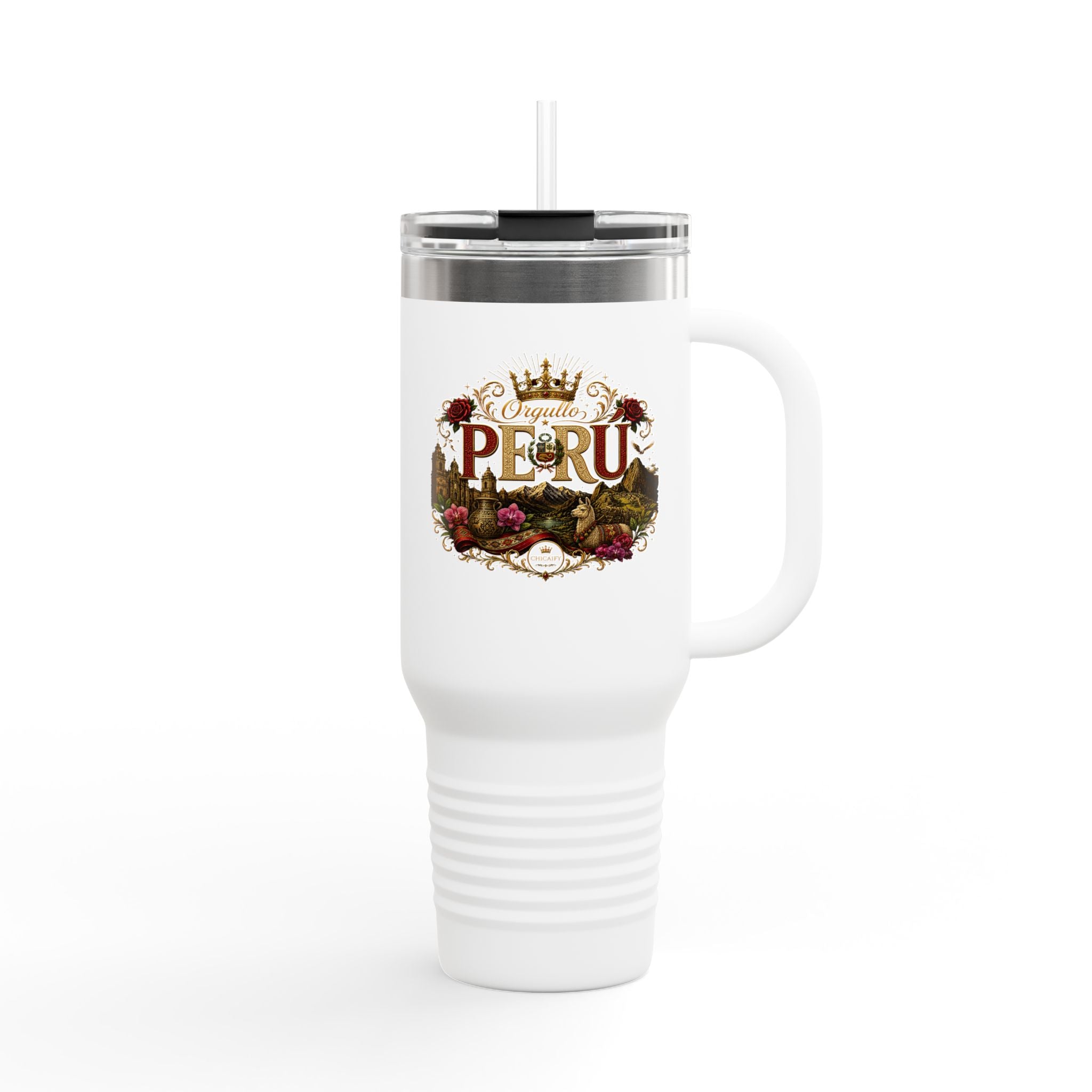 Orgullo Perú Insulated Travel Mug, 40oz