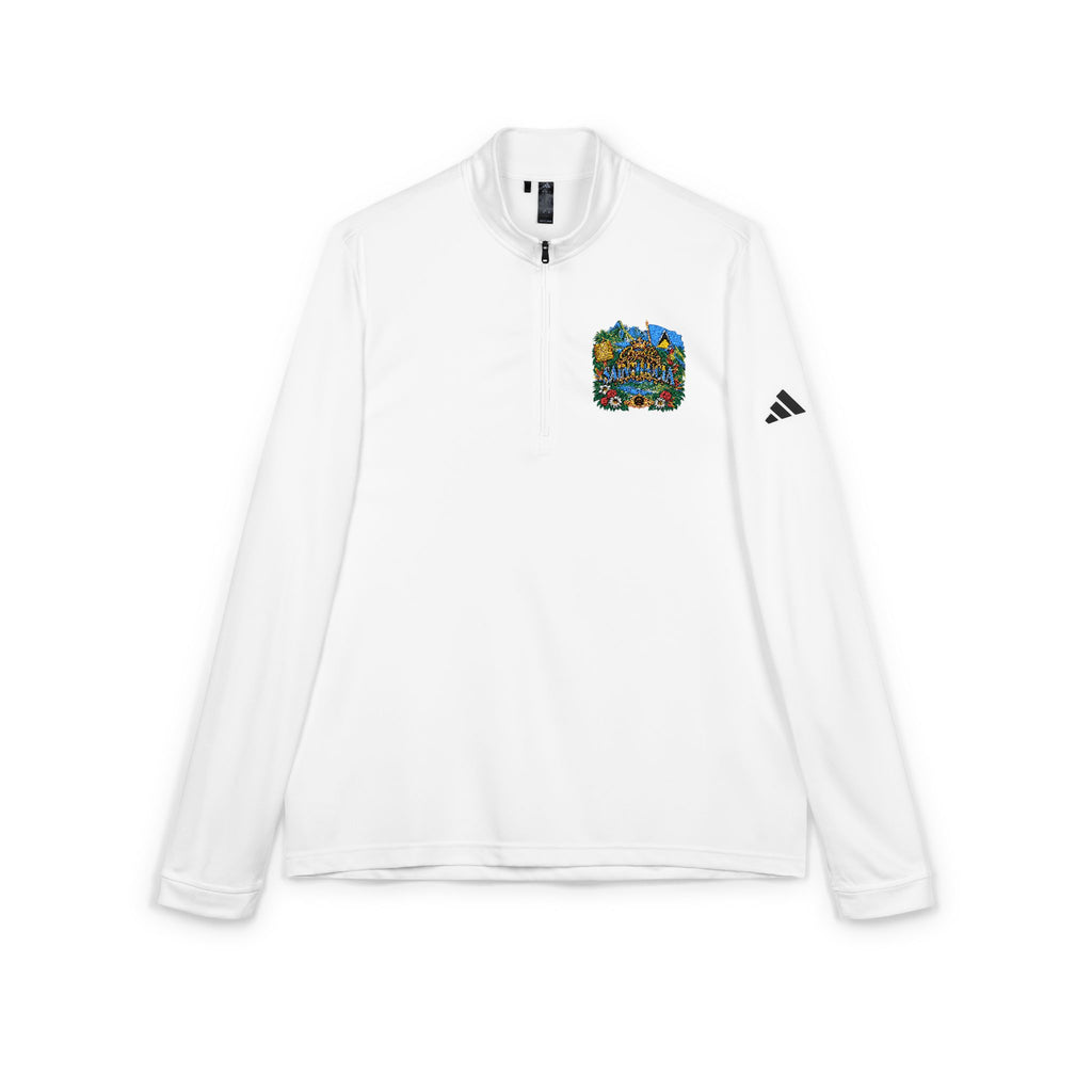Orgullo Saint Lucia — Raíces Unidas Collection | adidas® Quarter-Zip Pullover (Embroidery)