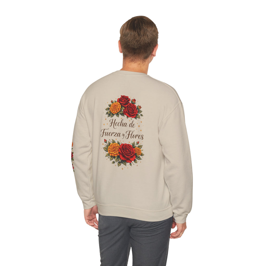 Floral "Hecha de Fuerza y Flores" Sweatshirt