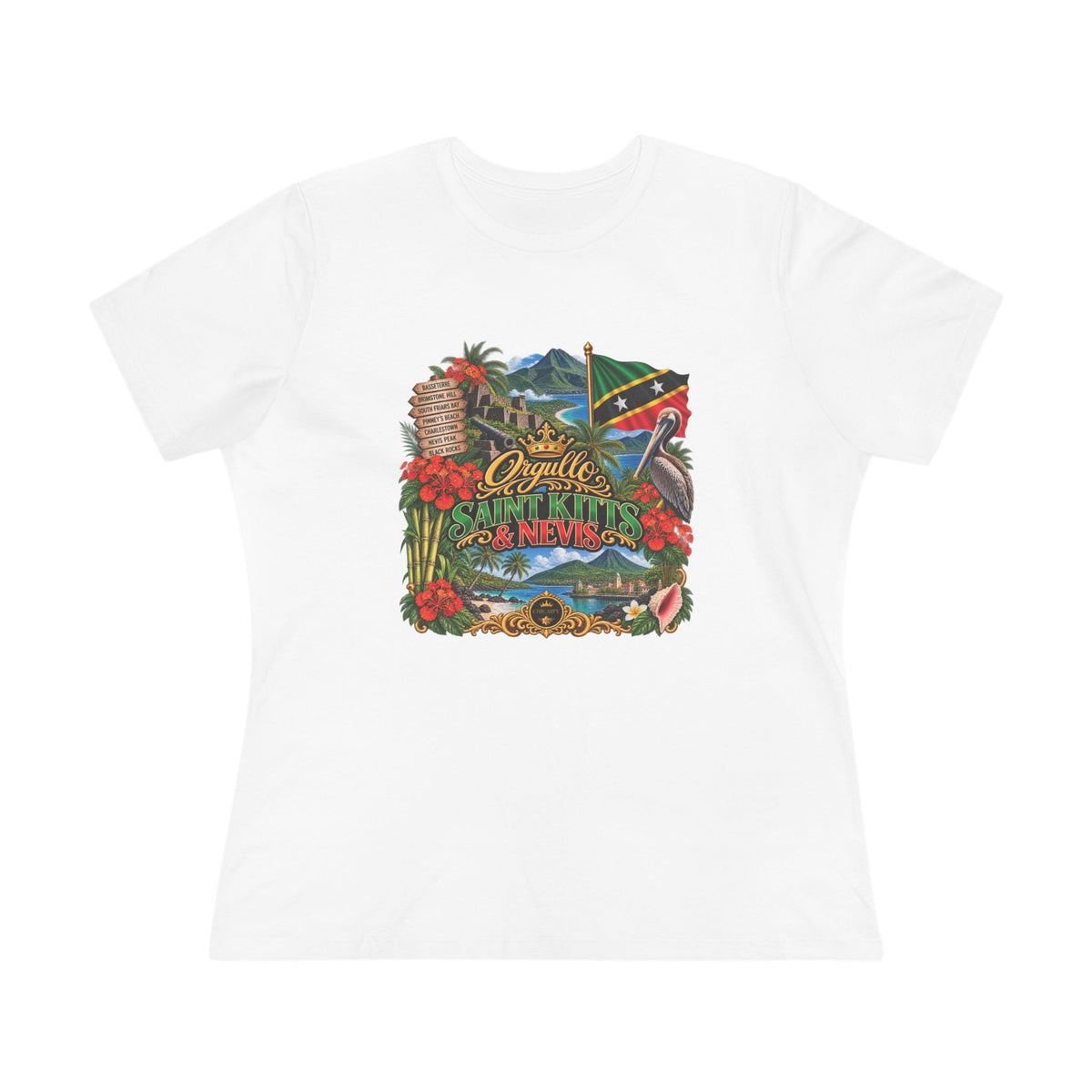 Orgullo Saint Kitts & Nevis — Raíces Unidas Collection Cotton Tee