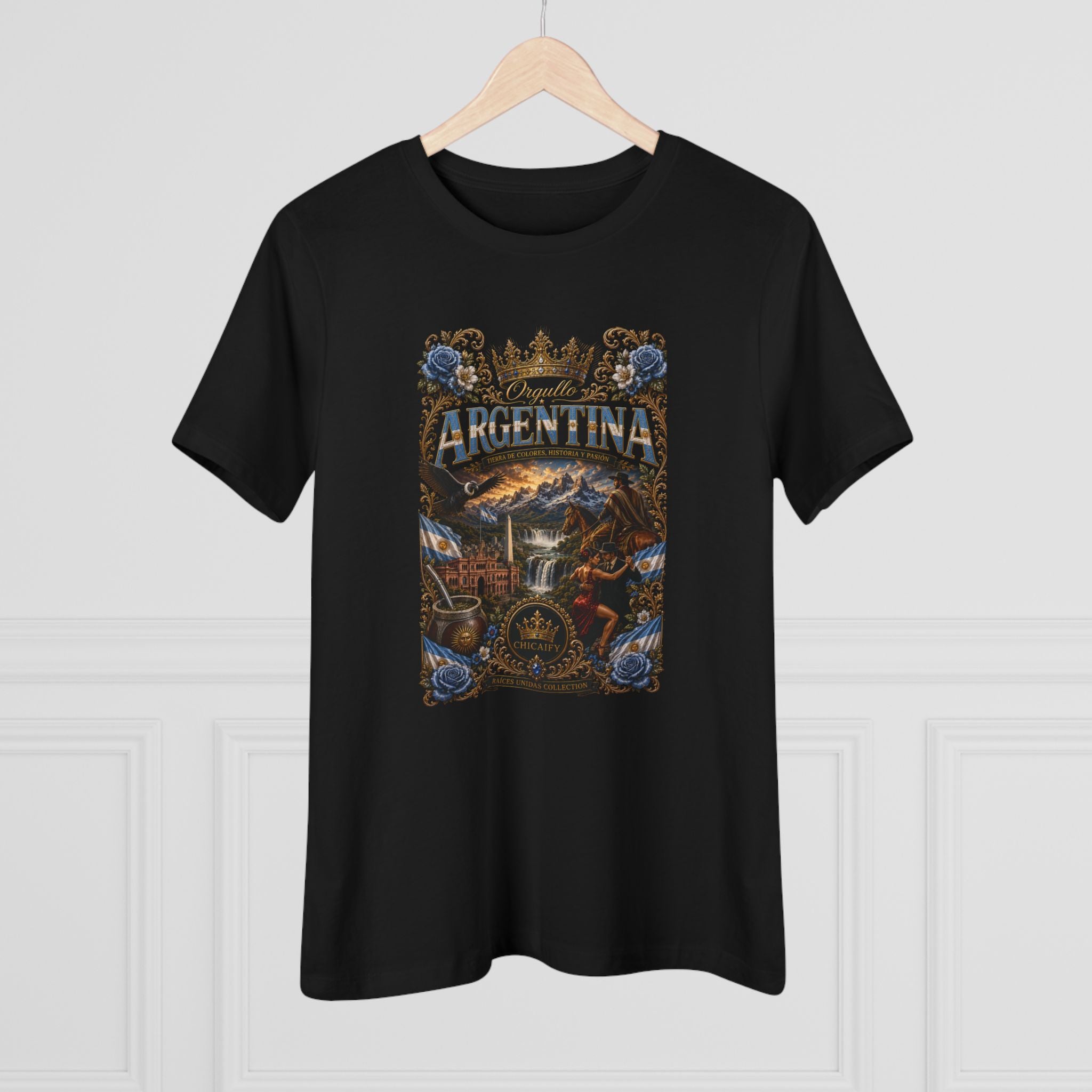 Women's Cotton Tee | Raíces Unidas — Orgullo Argentina