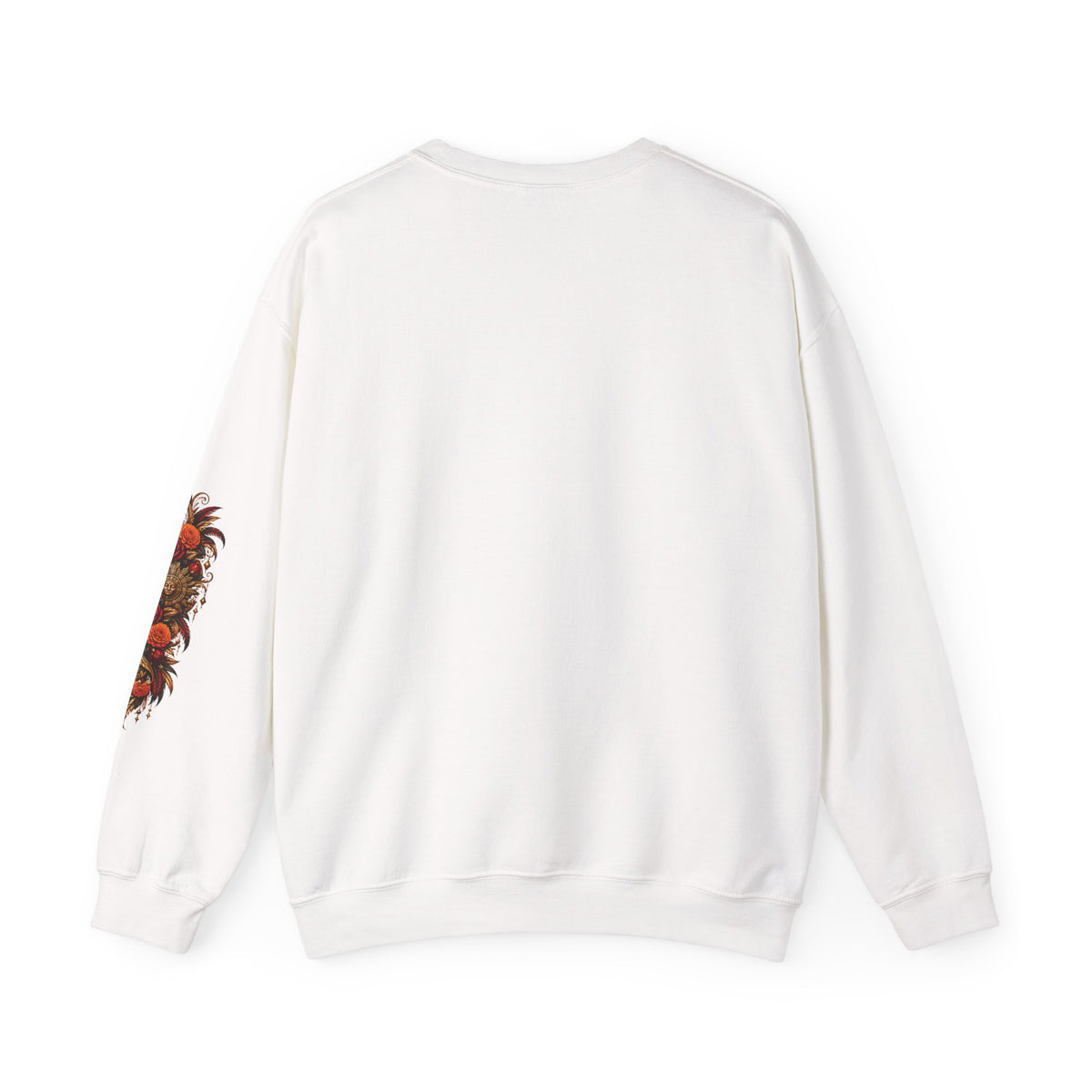 Reina Azteca: Entre Rosas y Cempasúchil | Unisex Heavy Blend™ Crewneck Sweatshirt