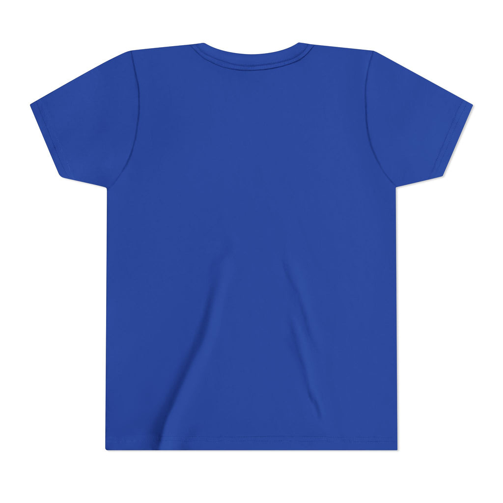 Youth Tee — "Born Wild Raised Royal" Crowned Jaguar Cub Kids T-Shirt