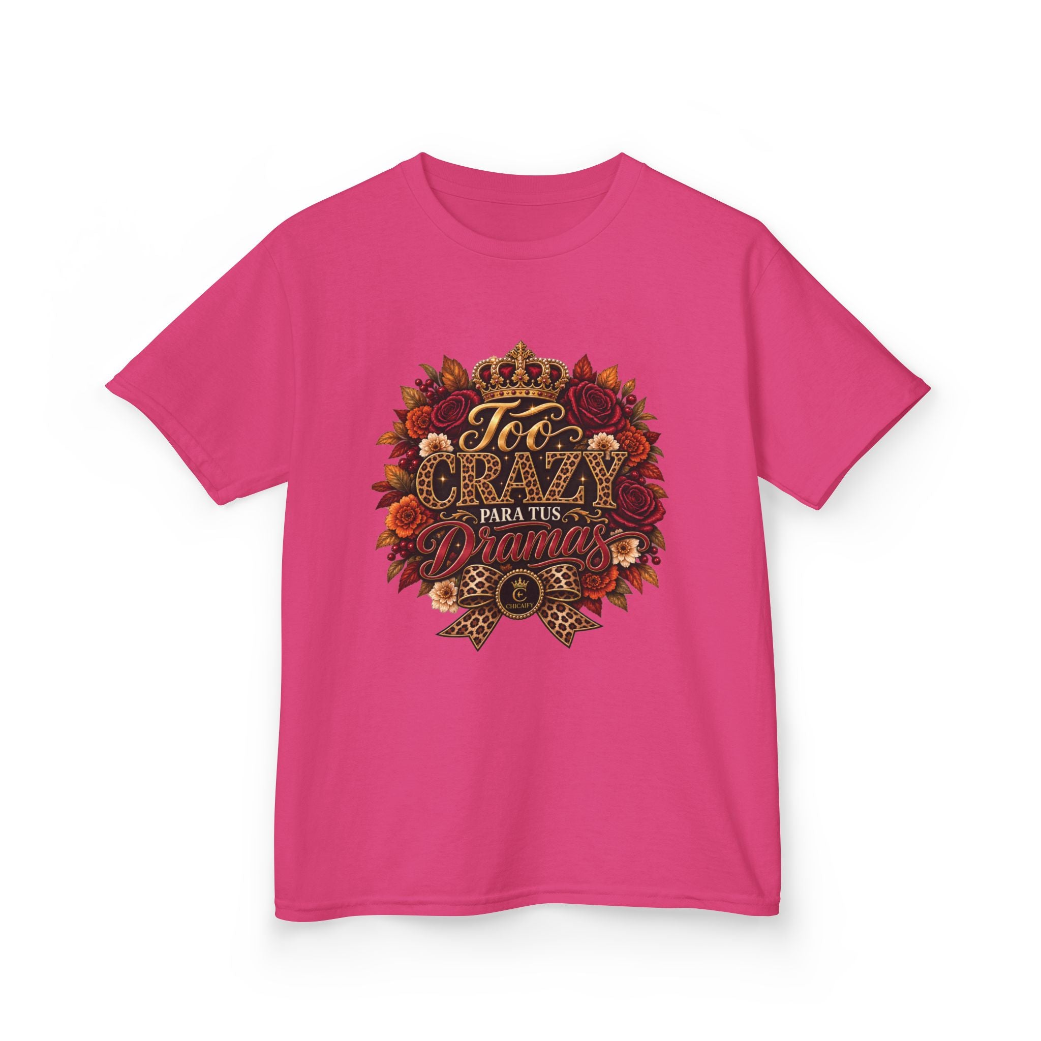 Too Crazy Para Tus Dramas – Jaguar Edition | Kids Heavy Cotton™ Tee