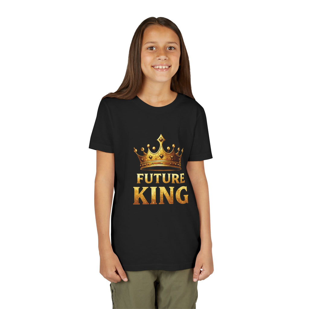 Youth Tee - "Future King" Gold Crown Graphic