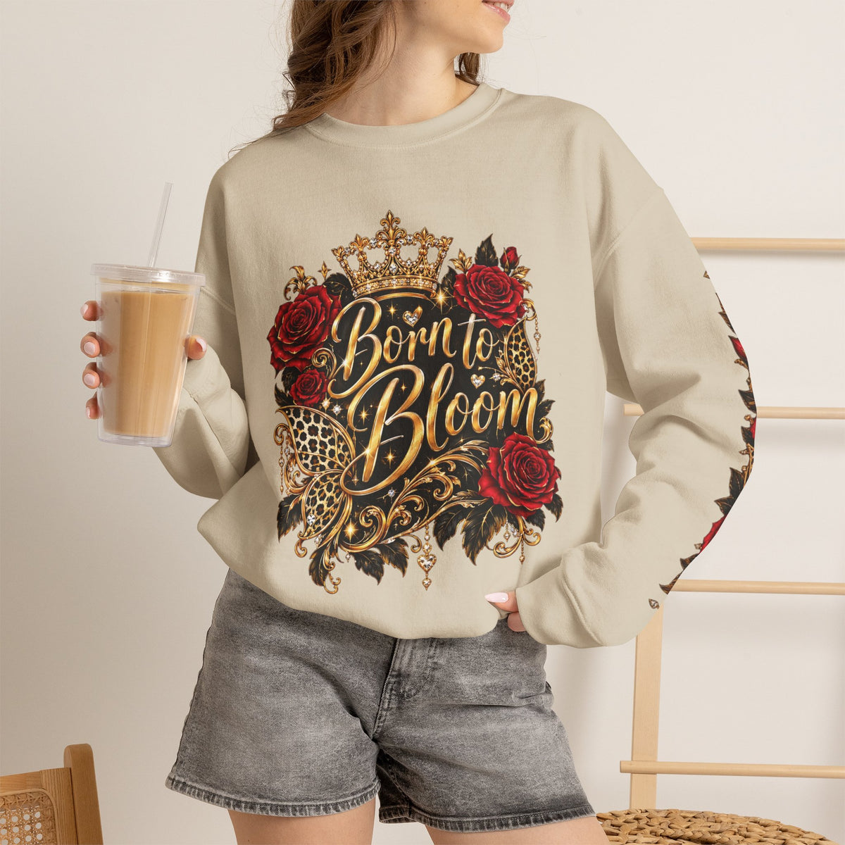 Born to Bloom – Reimagined Edition | Unisex Heavy Blend™ Crewneck Sweatshirt