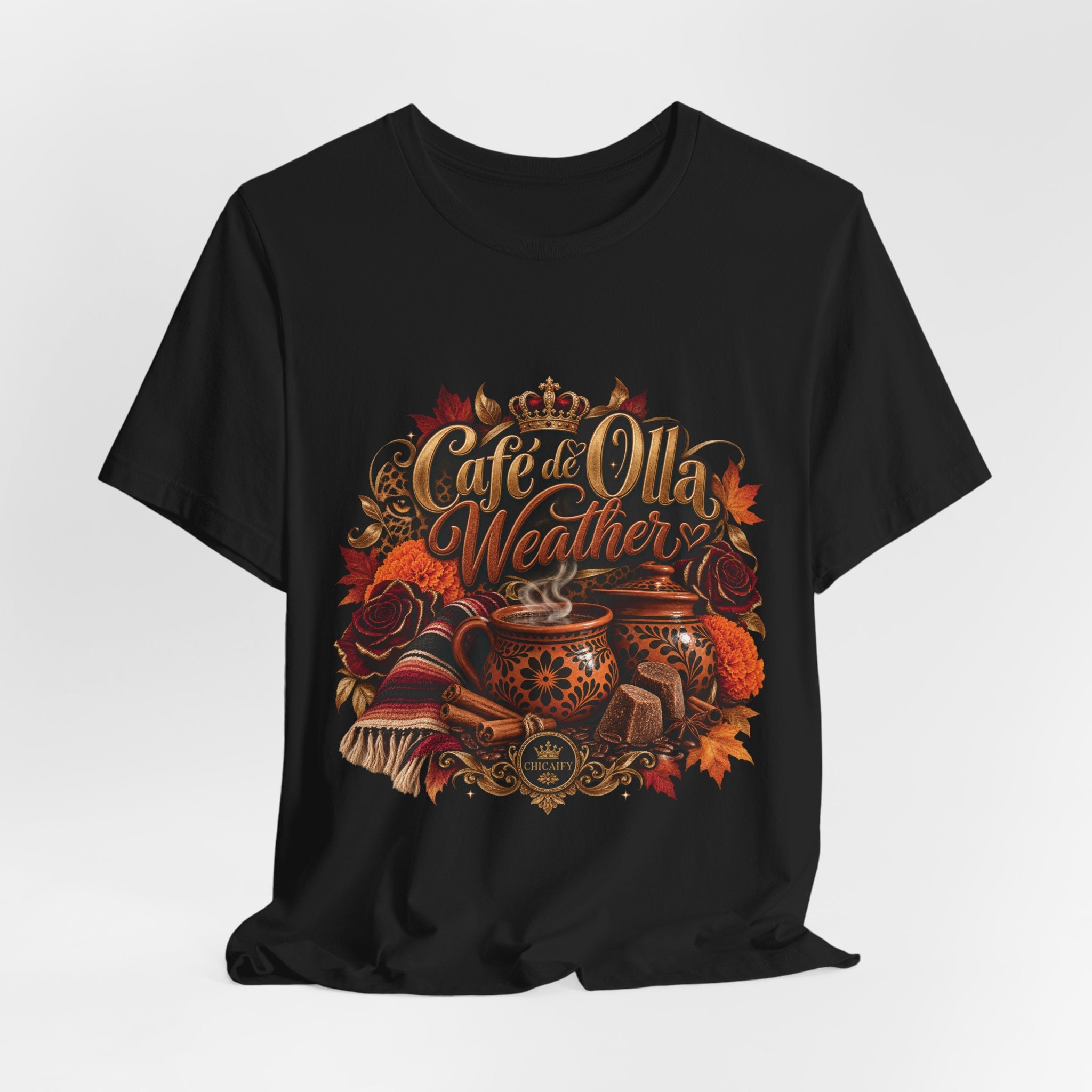 Café de Olla Weather Sweatshirt | Mexican Fall | Chicaify Short Sleeve Tee