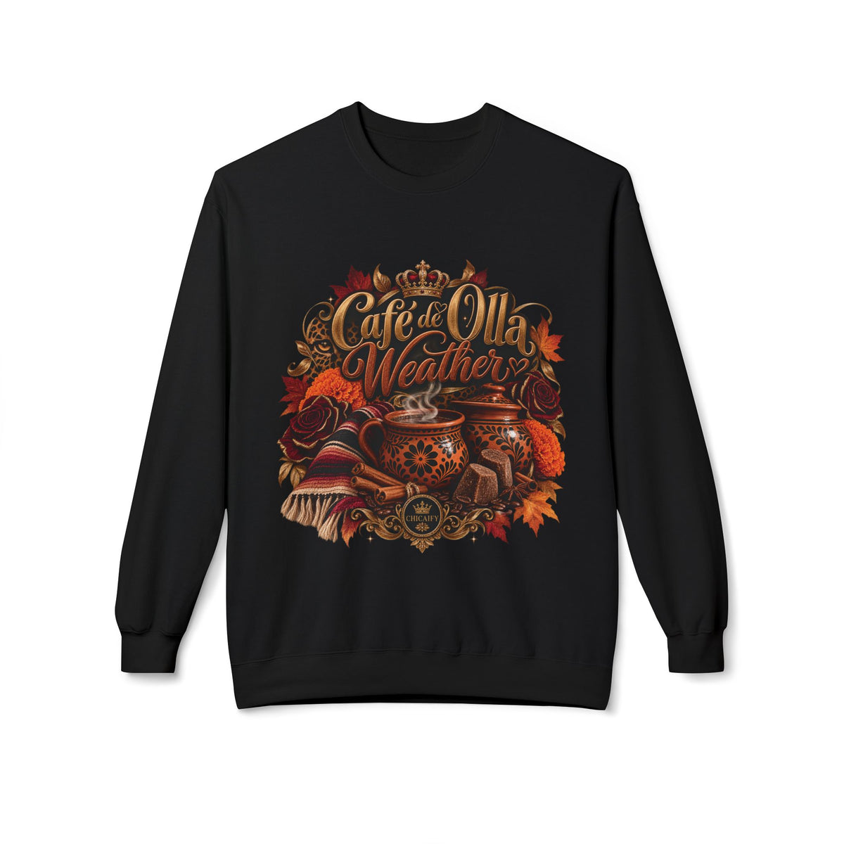 Cafe de Olla Weather | Midweight Softstyle Fleece Crewneck Sweatshirt