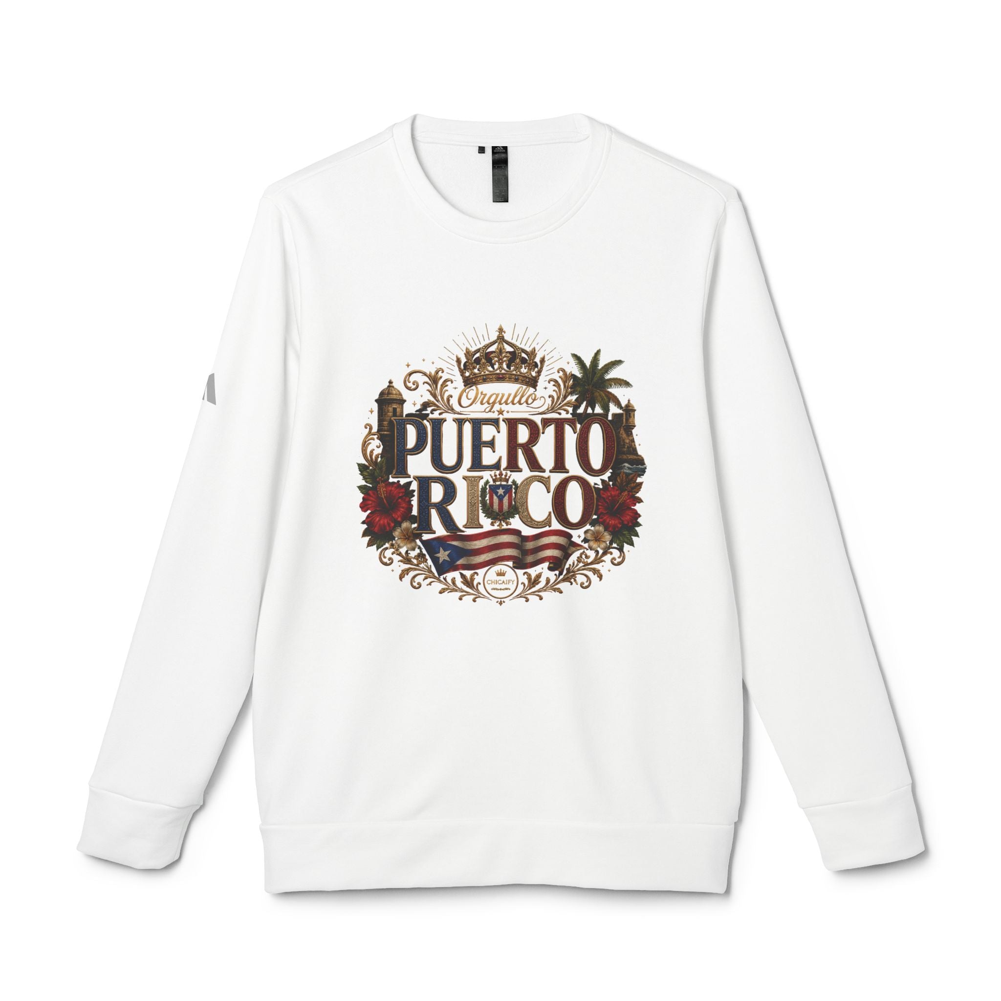 Isla de Orgullo | Puerto Rico Heritage adidas Fleece Crewneck Sweatshirt