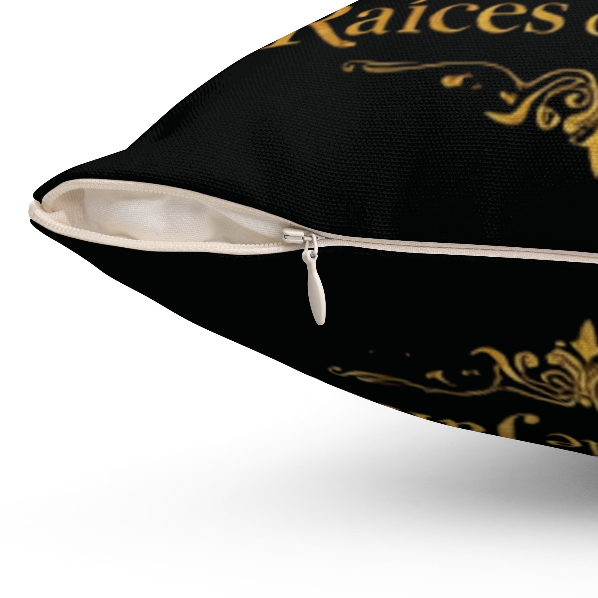 Square Pillow — Raices de Jalisco Gold Agave Design