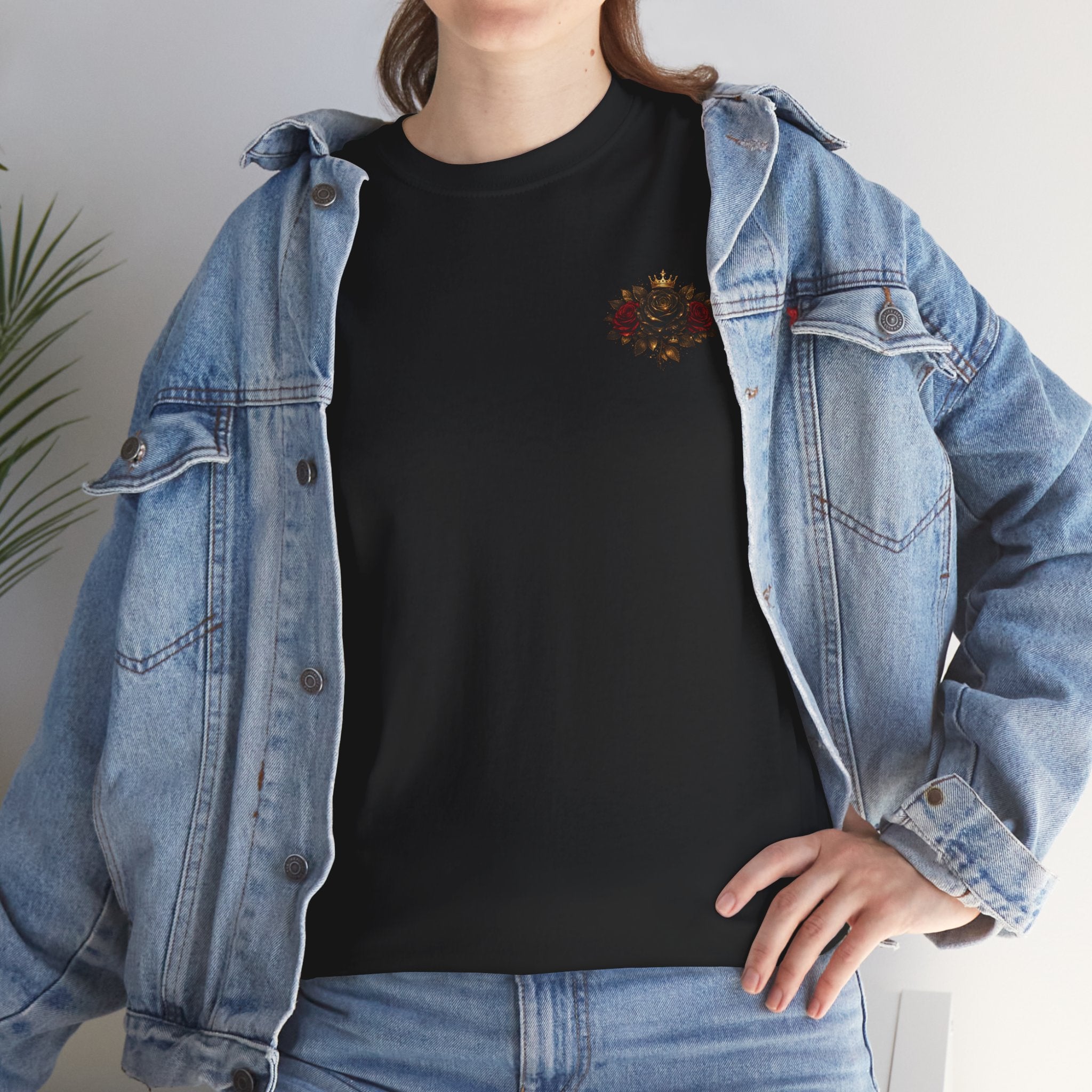 Bloom Like a Queen Tee — Floral Crown Rose Graphic Shirt