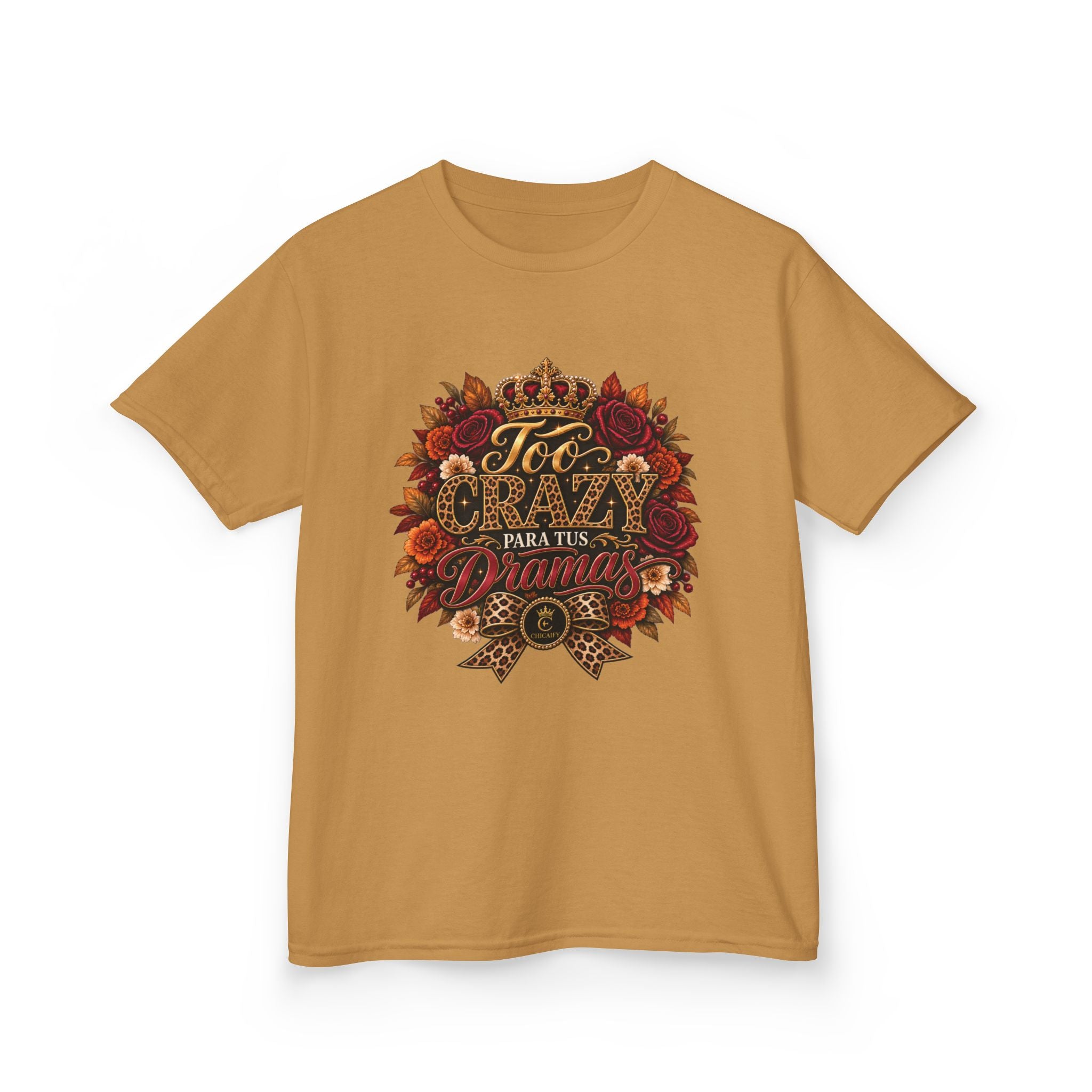 Too Crazy Para Tus Dramas – Jaguar Edition | Kids Heavy Cotton™ Tee