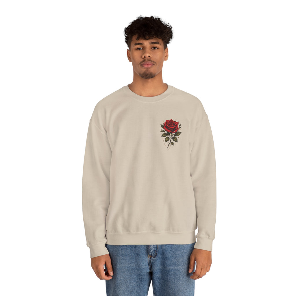 Not Fragile Like a Flower, Fragile Like a Bomb' Rose & Bomb Graphic Sweatshirt