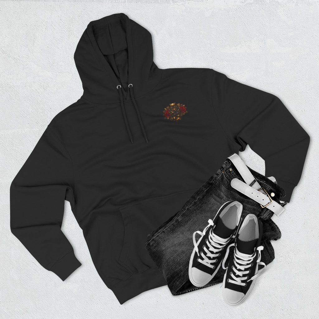 Born to Bloom Hoodie — Rose Crown Floral Fleece Pullover