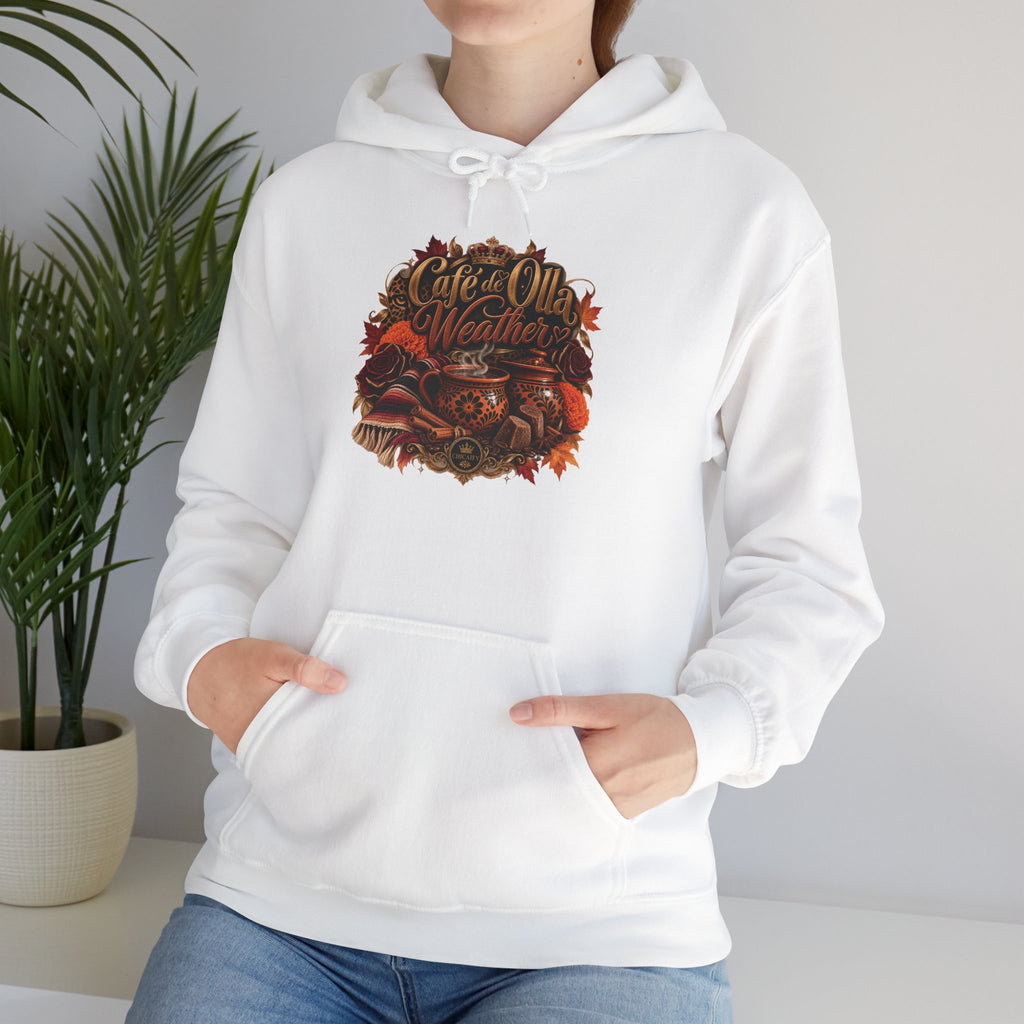 Café de Olla Weather Sweatshirt | Mexican Fall | Chicaify Heavy Blend™ Hooded Sweatshirt