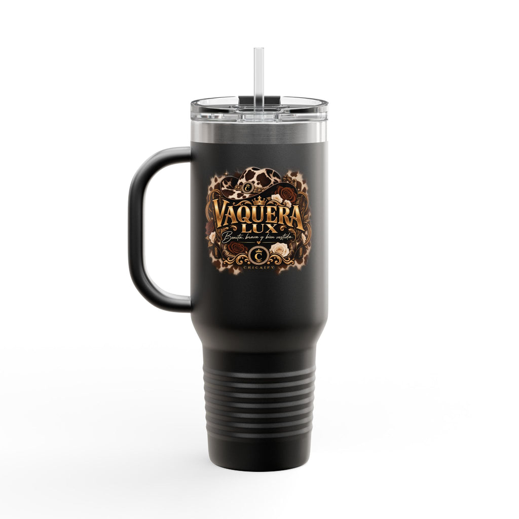 IVaquera Lux – Bonita, Brava y Bien Vestida | nsulated Travel Mug, 40oz