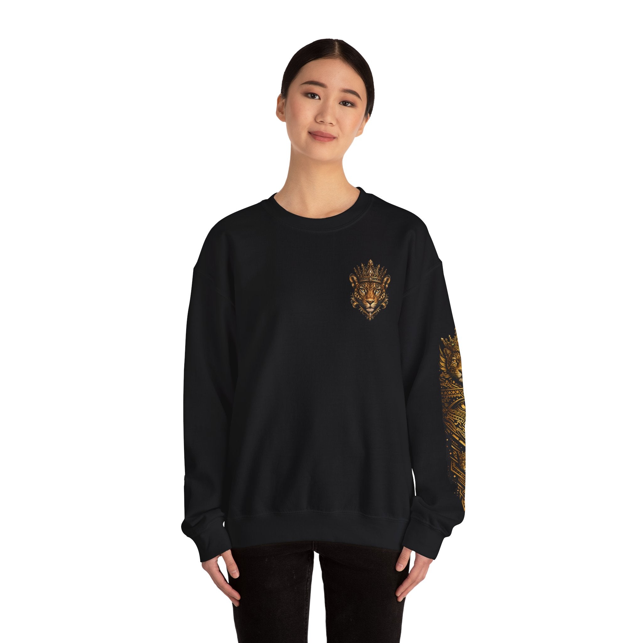 Reina Salvaje – Jaguar Queen Crewneck Sweatshirt – "Reina Salvaje" Graphic
