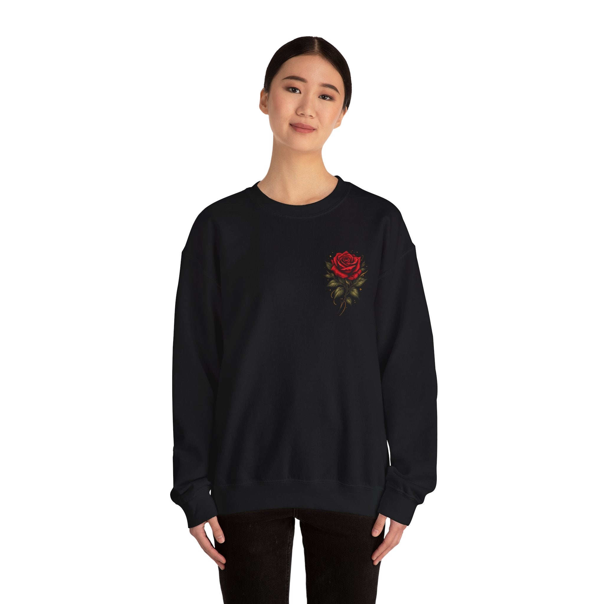 Not Fragile Like a Flower, Fragile Like a Bomb' Rose & Bomb Graphic Sweatshirt