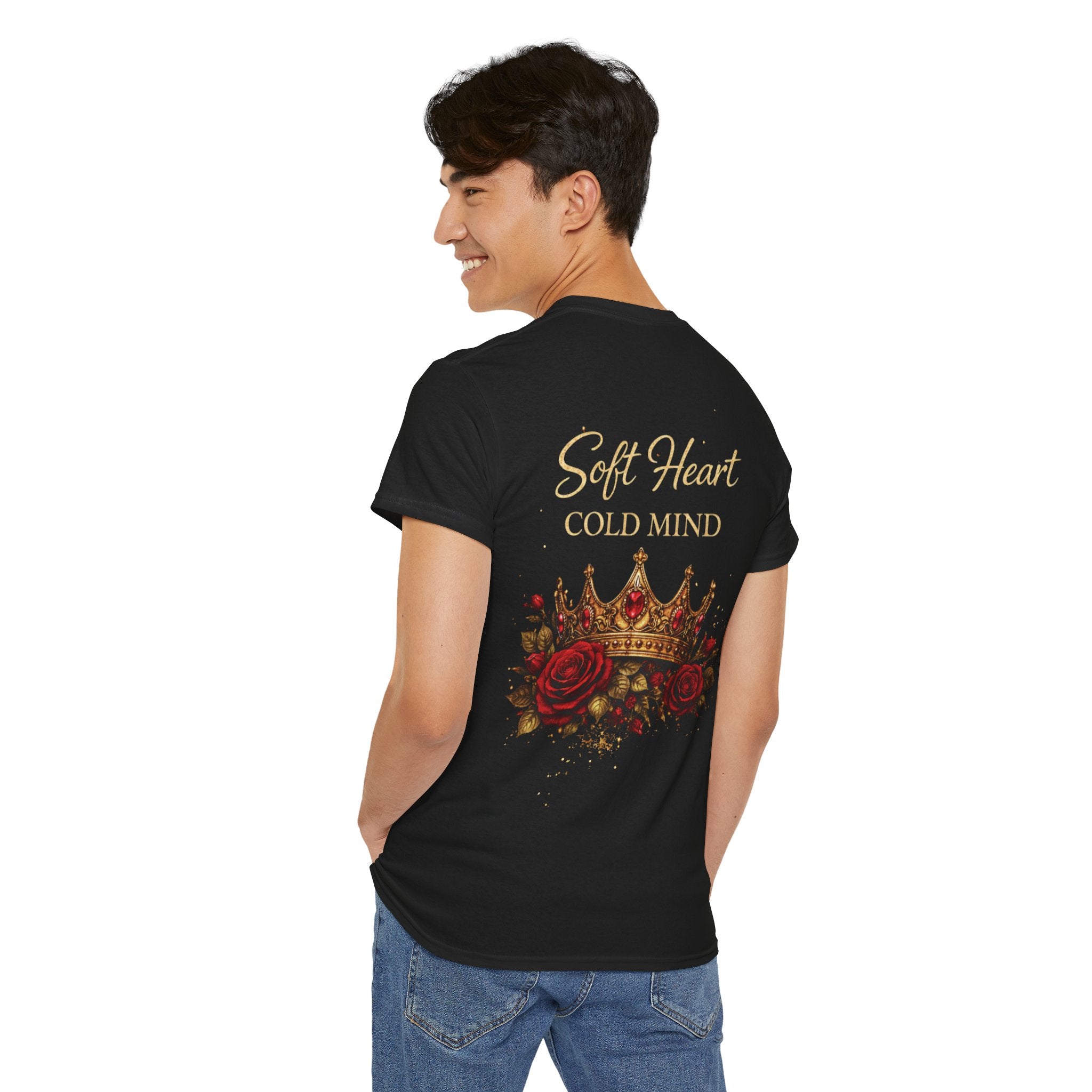 Rose Crown Tee — "Soft Heart Cold Mind" Graphic T-Shirt