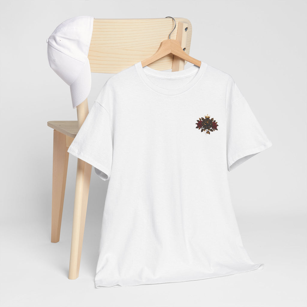 Soft Heart, Sharp Mind Tee — Floral Crown Graphic Cotton Shirt