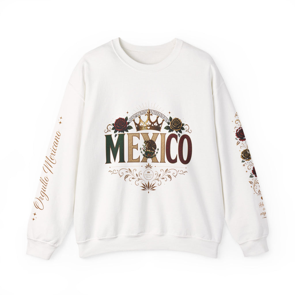 Orgullo Mexicano Crewneck Sweatshirt - Viva México Graphic Pullover
