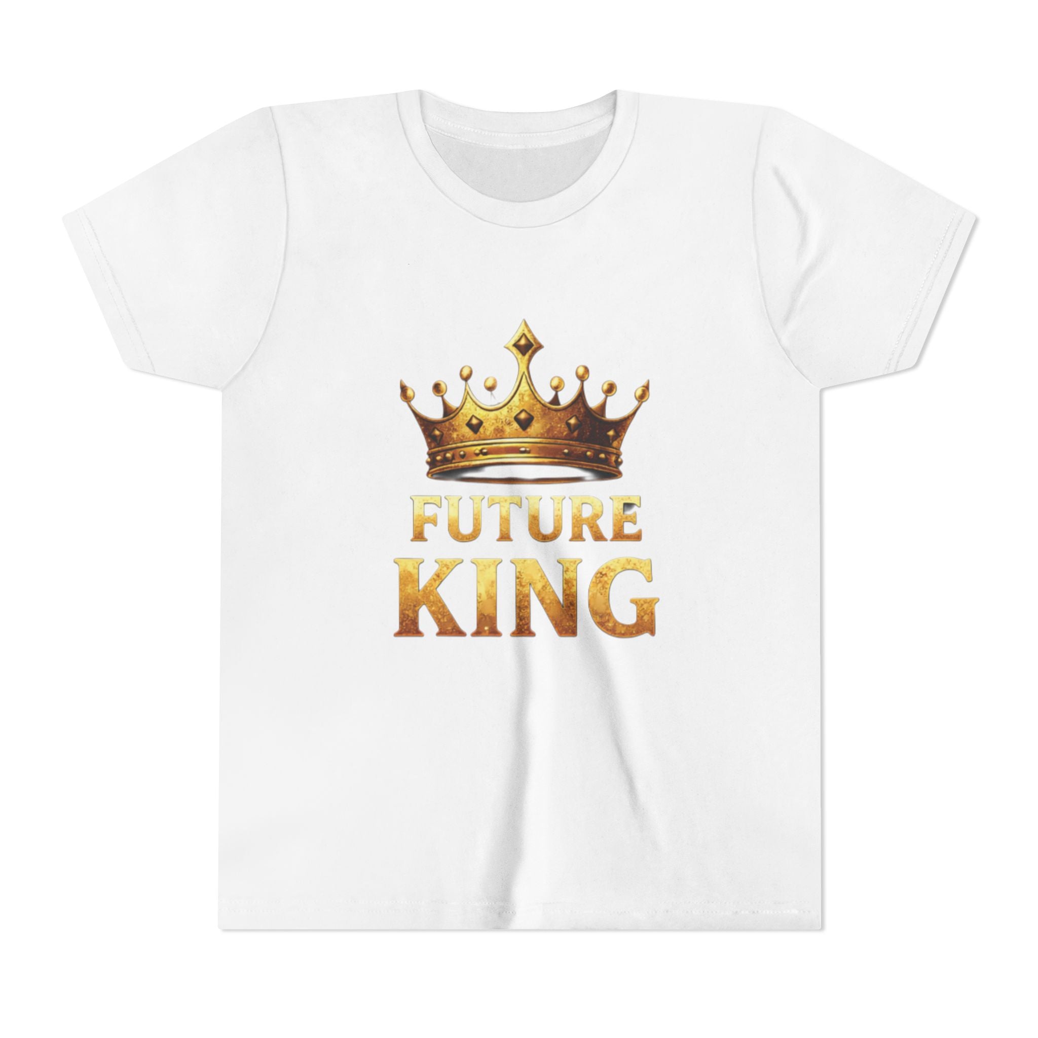 Youth Tee - "Future King" Gold Crown Graphic