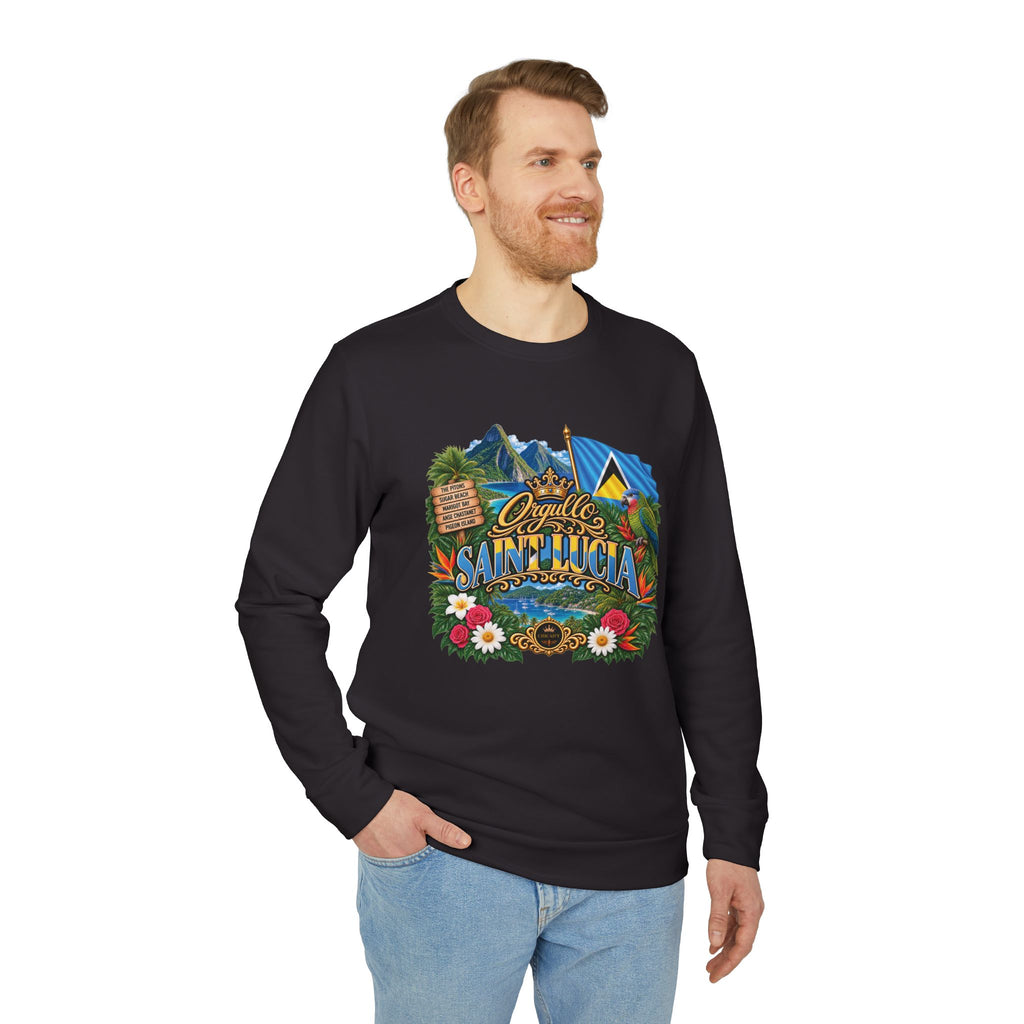 Orgullo Saint Lucia — Raíces Unidas Collection | adidas Crewneck Sweatshirt