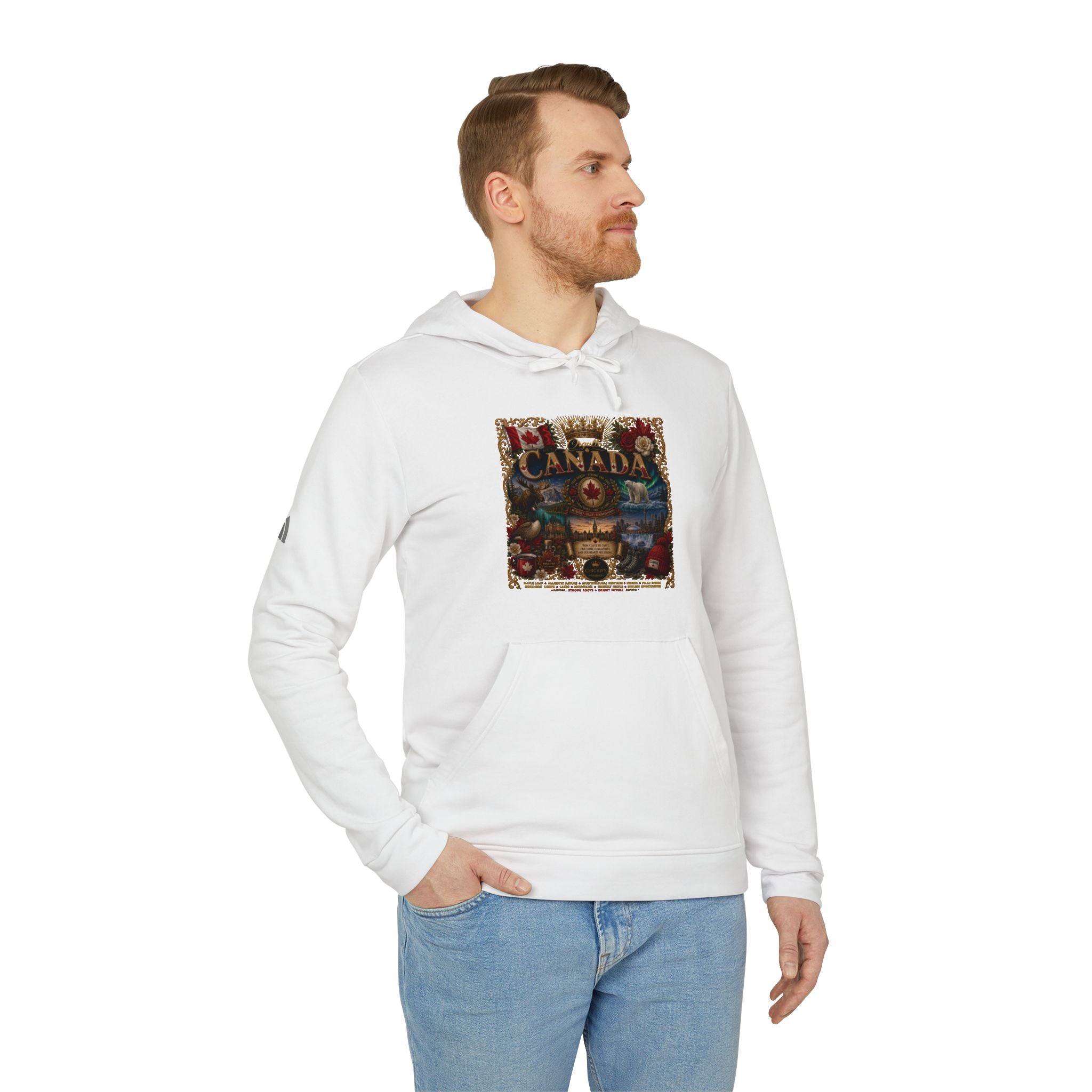 Orgullo Canada | Raíces Unidas Collection adidas Fleece Hoodie