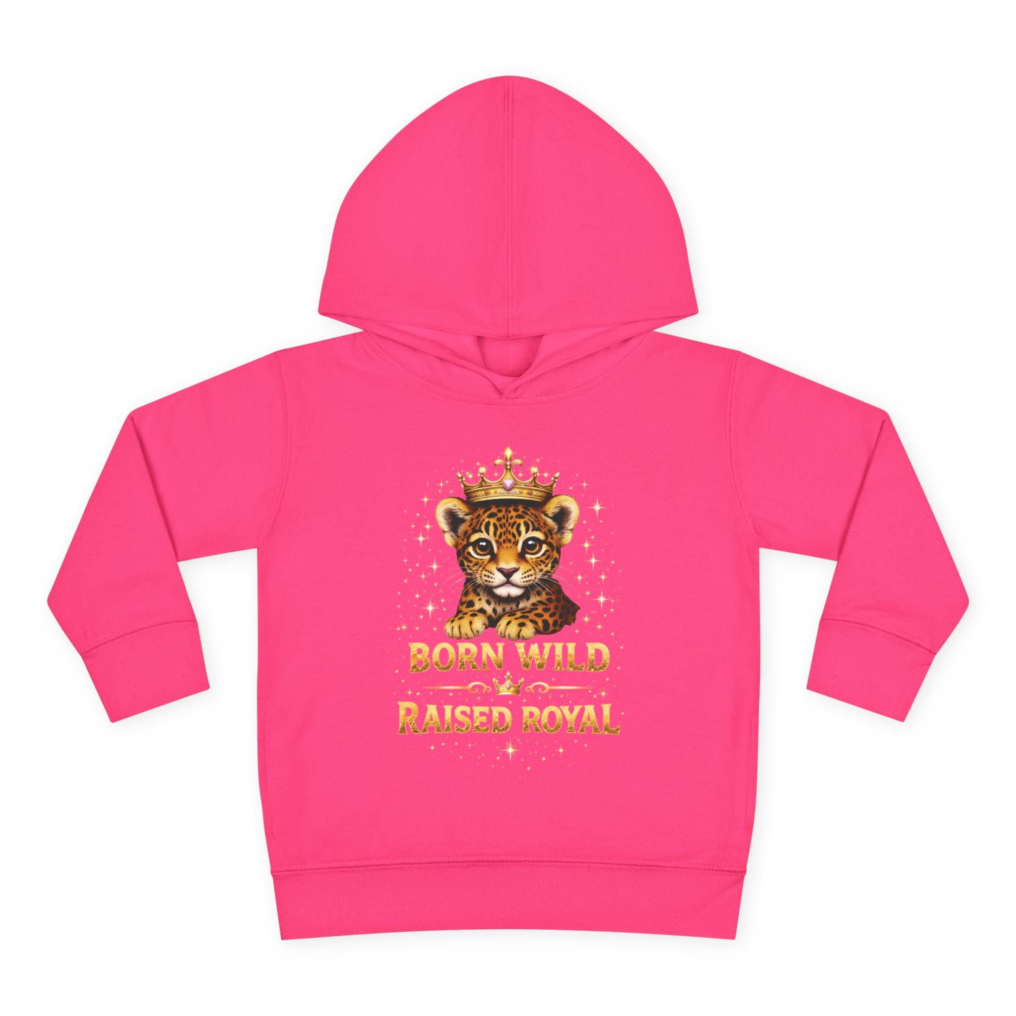 Toddler Hoodie — "Born Wild Raised Royal" Jaguar Cub Pullover