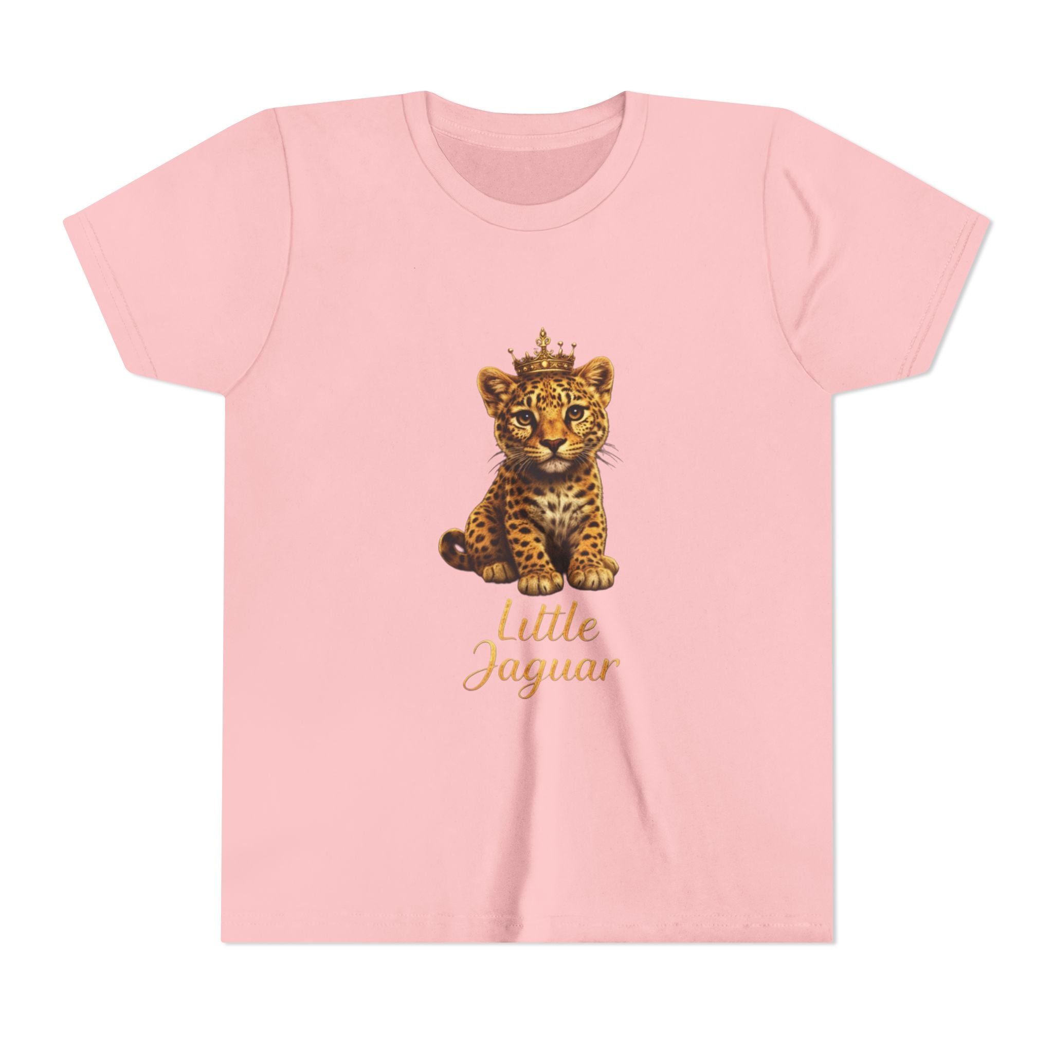 Little Jaguar Kids T‑Shirt — Cute Crowned Baby Jaguar Graphic Tee for Toddlers & Children